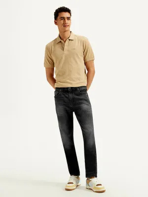 Contemporary Vibe Men's 512 Black Slim Tapered Fit Mid Rise Jeans