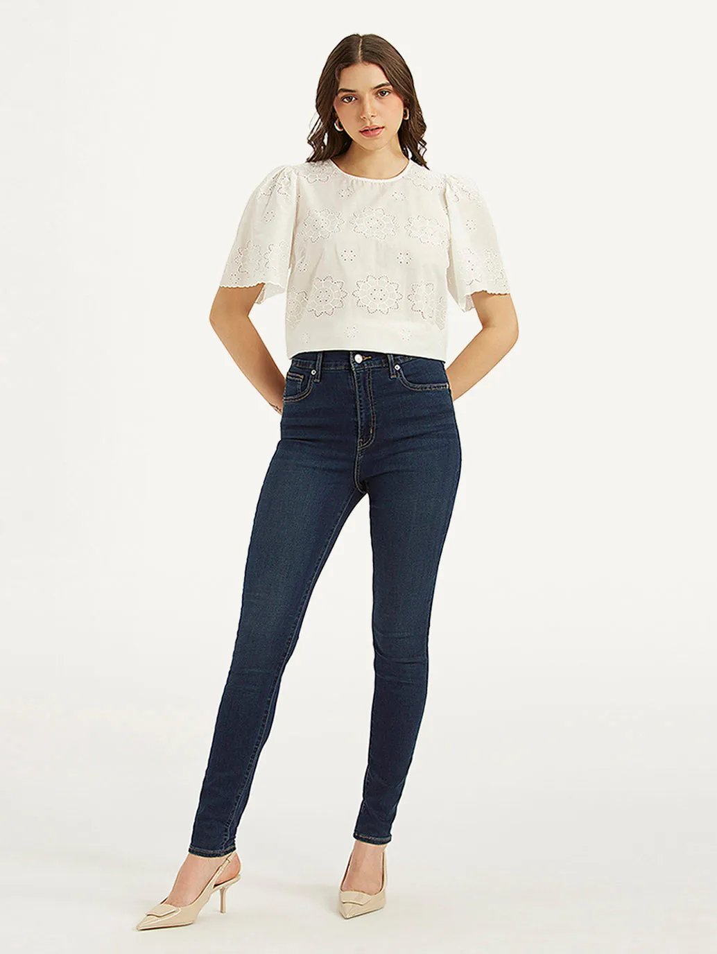 Stay Stylish Functional Fit Women's Blue Mile High Skinny Fit High Rise Jeans