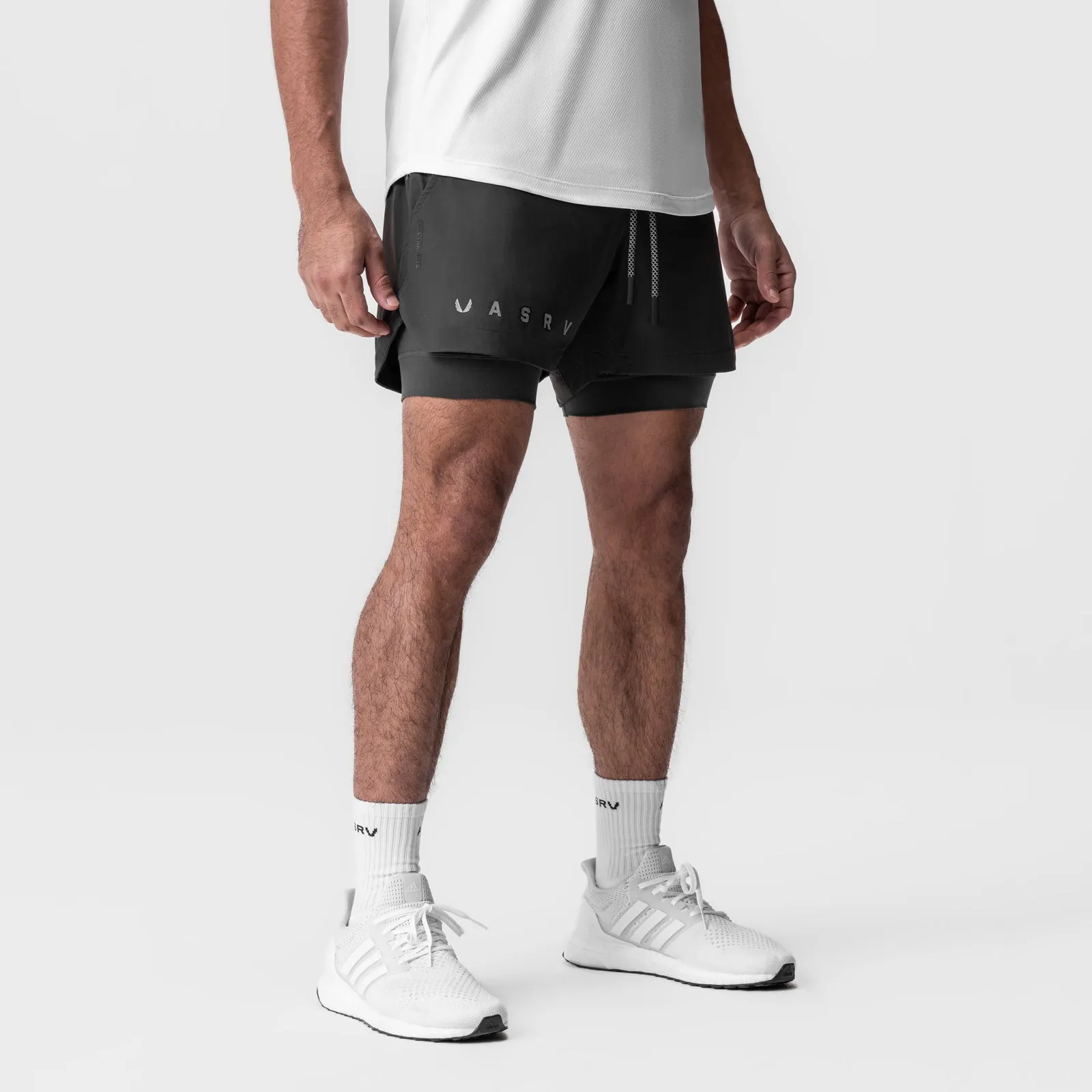 0865. Tetra-Lite? 5" Liner Short - Space Grey "Reflective Classic" tall sizing
