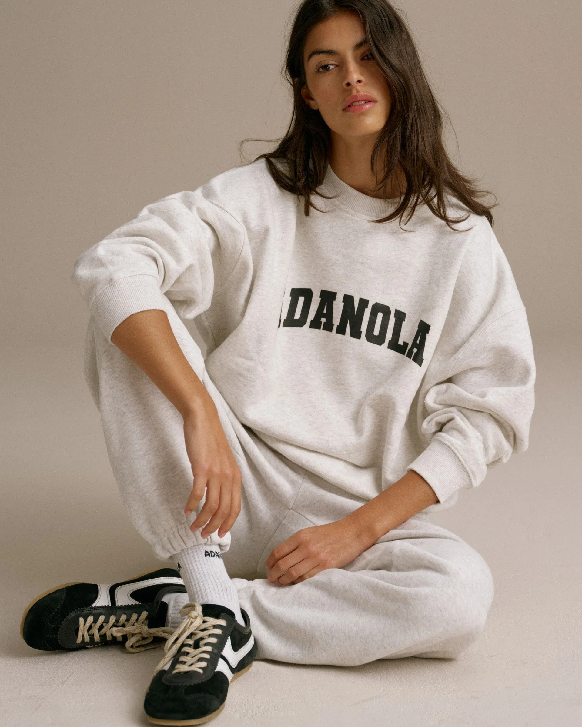 Varsity Sweatpants - Light Grey Melange/Black Fresh Fit NonChafingEdges