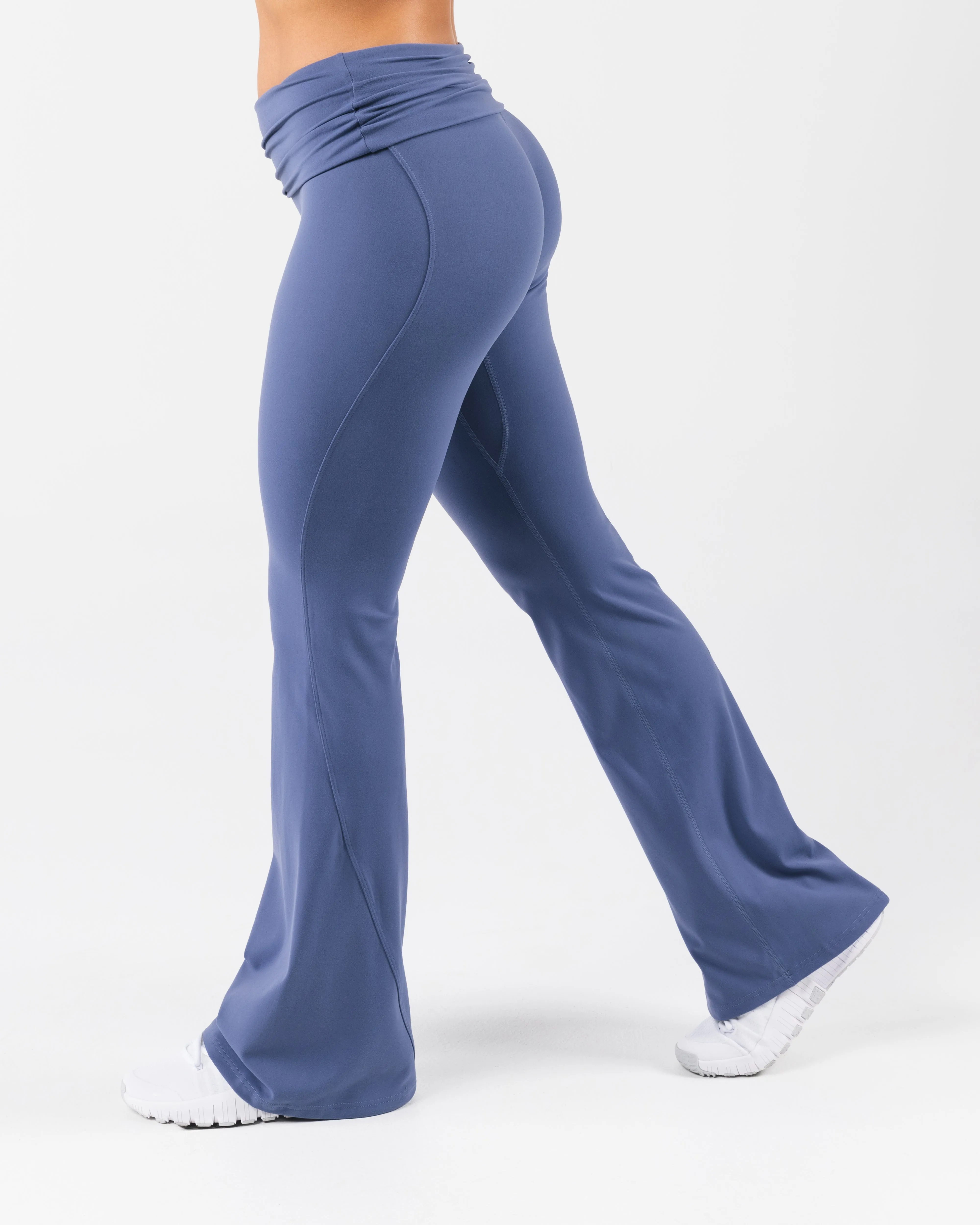 Contour Hug Aura Foldover Flare - Dusty Blue