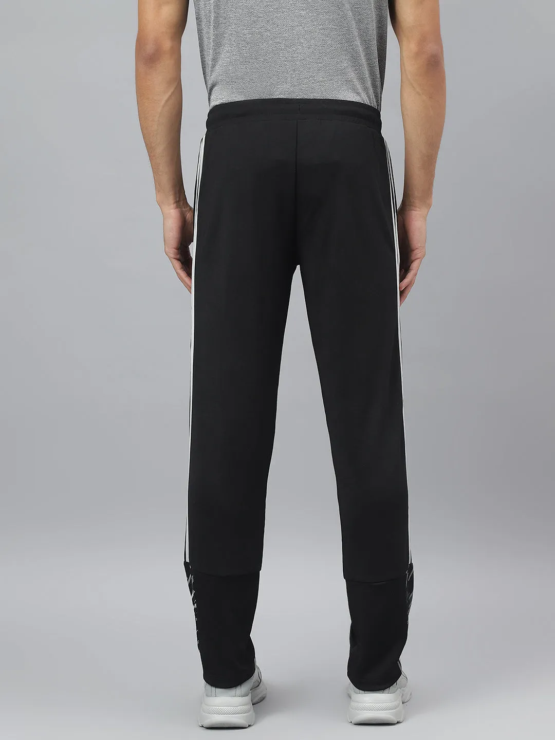 Move Comfort Active Wear Alcis Men Black Anti-Static Slim-Fit Training Track Pants