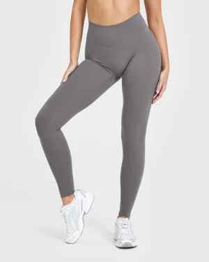 Postpartum Fit Airport Travel SoftMotion? Leggings | Ash Grey Durable Color Retention