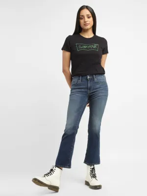Sleek Shape Mood Fit Women's 715 Blue Flared Fit Mid Rise Jeans
