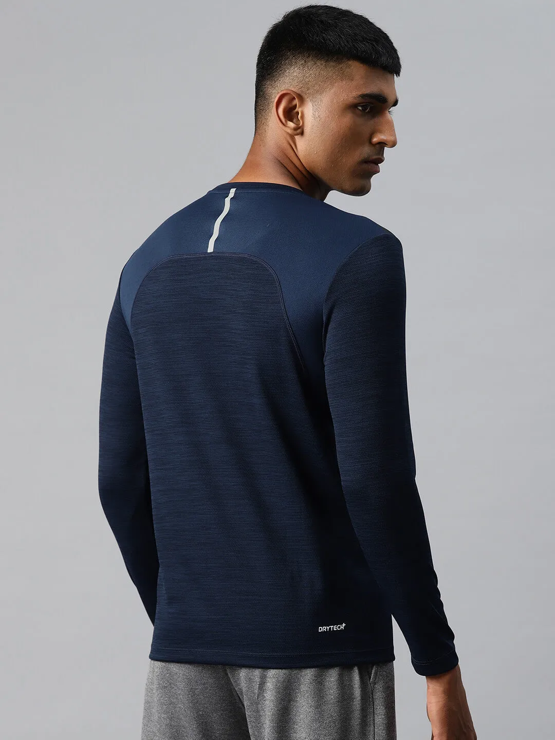 Alcis Men Dry Tech Slim Fit Sports T-shirt with Reflective Detail Active Ease Seamless construction
