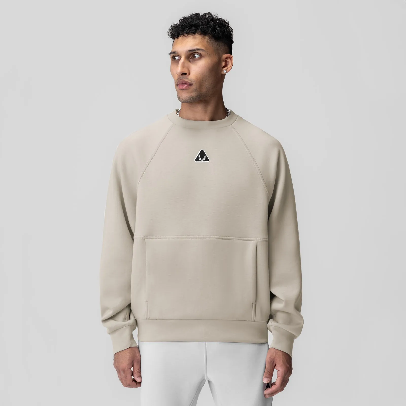 Holiday Outfit Retro Vibe 1020. Dri-Core? Oversized Crewneck - Chai