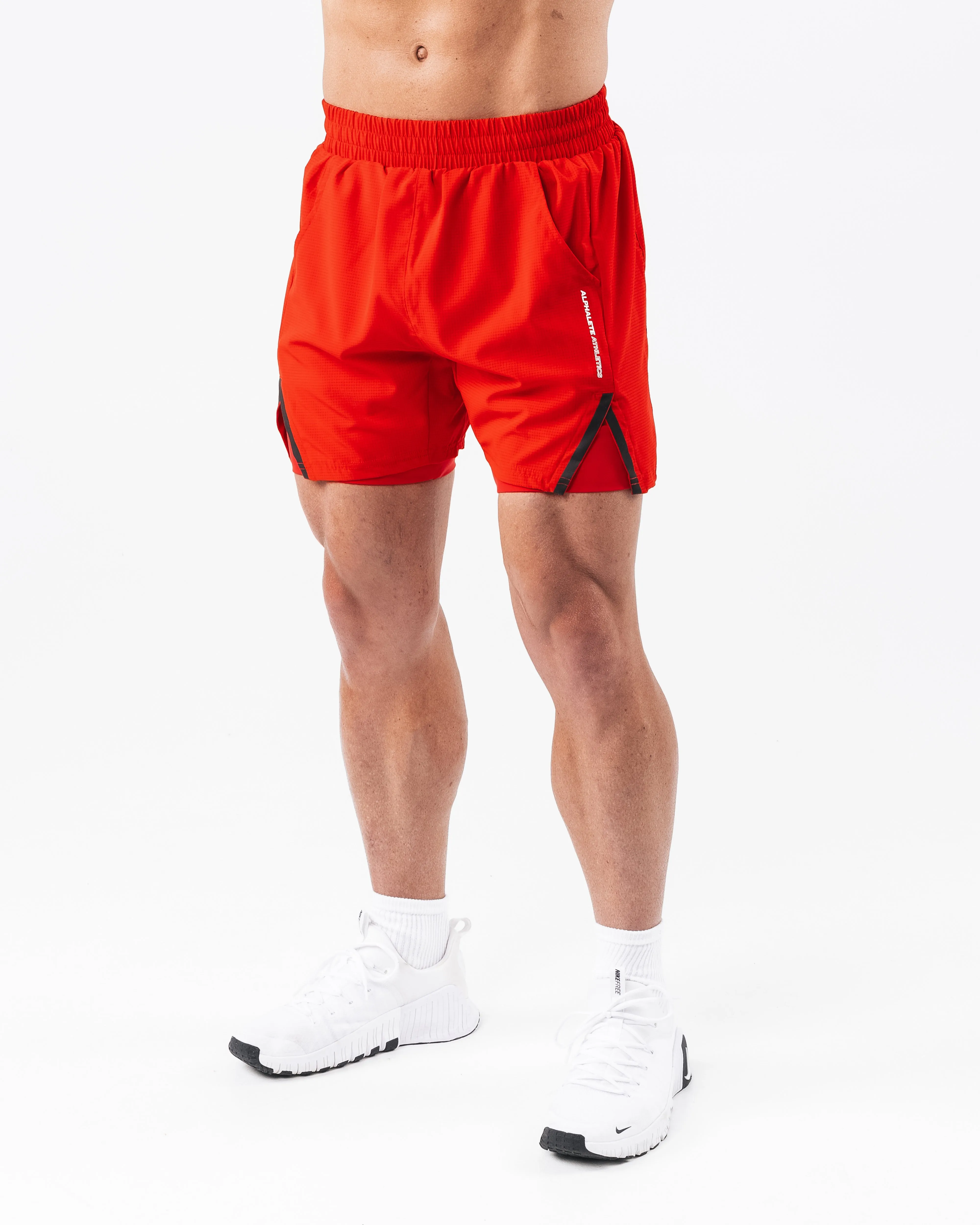 Wind Resistant Material Infinity Short - Formula Red