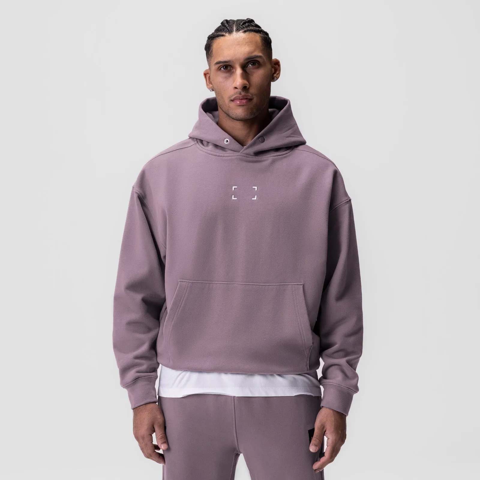 0648. Tech-Terry? Hoodie - Moonscape "Space Bracket" Moisture Wicking Lining