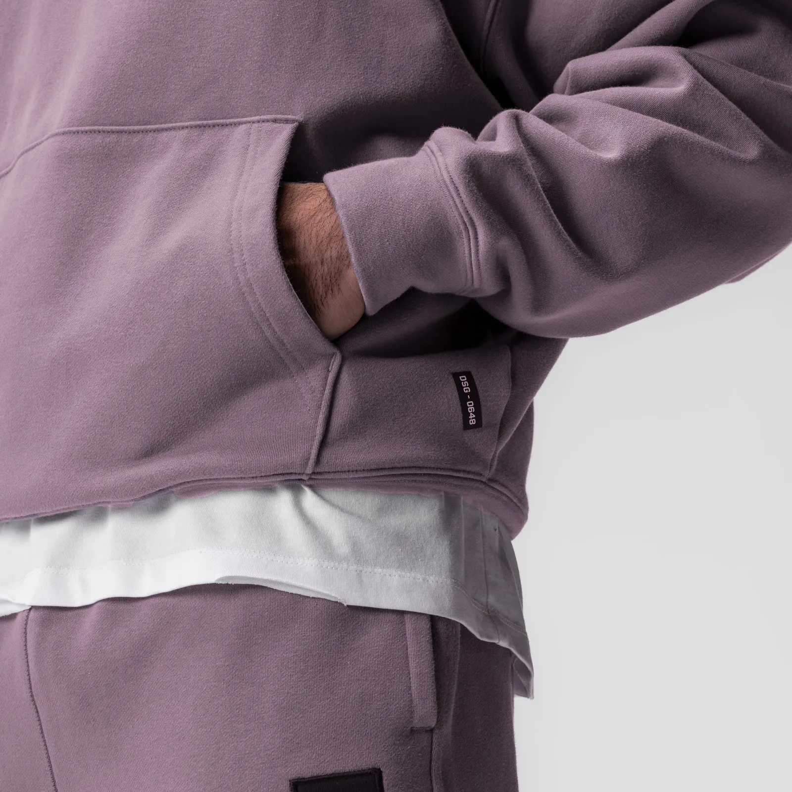 upcycled design Water Resistant 0648. Tech-Terry? Hoodie - Moonscape "Space Bracket"