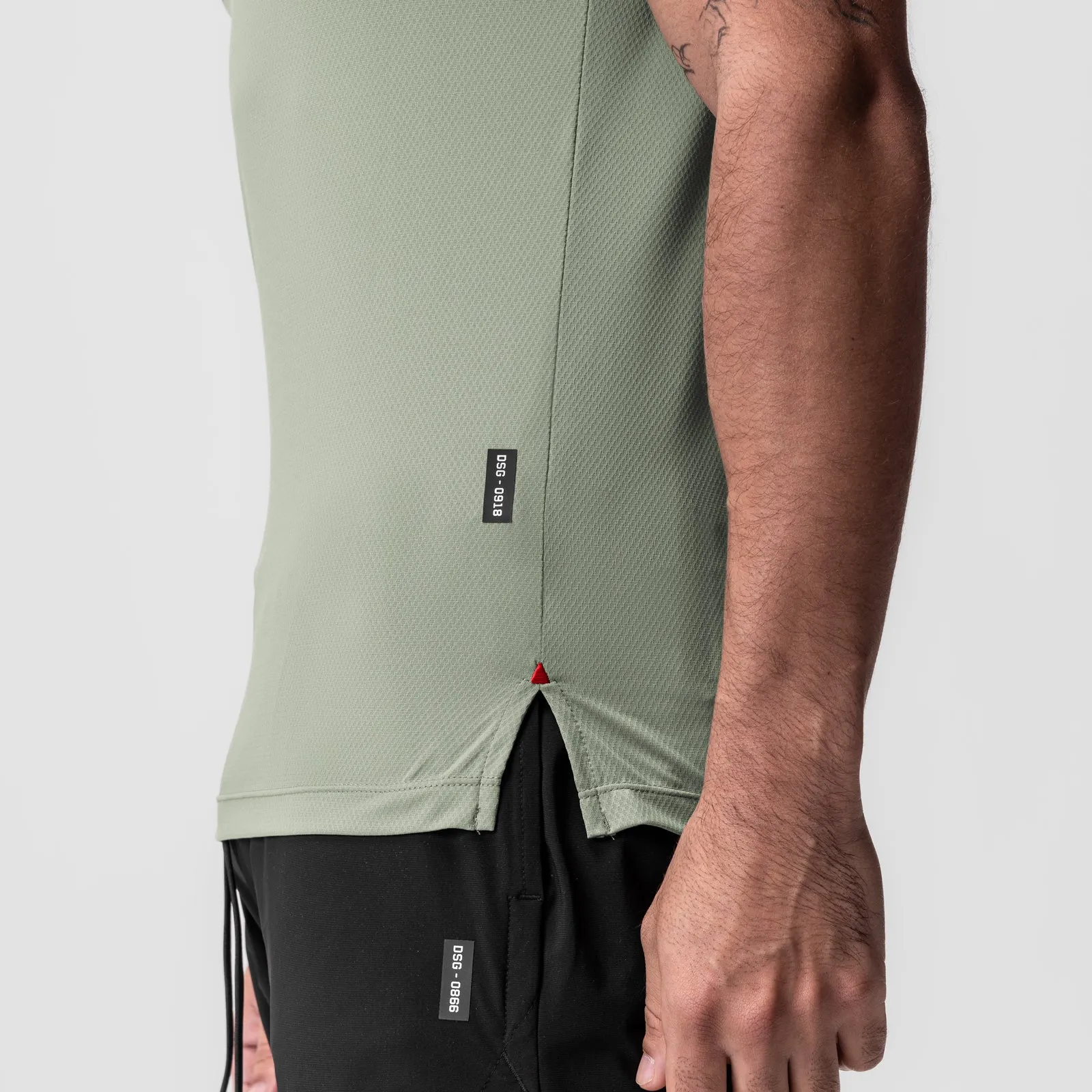 0918. AeroSilver? Fitted Tee - Sage Effortless Comfort