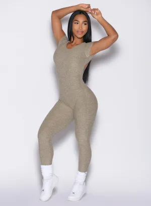 Open Back Tee Bodysuit Indoor Holiday