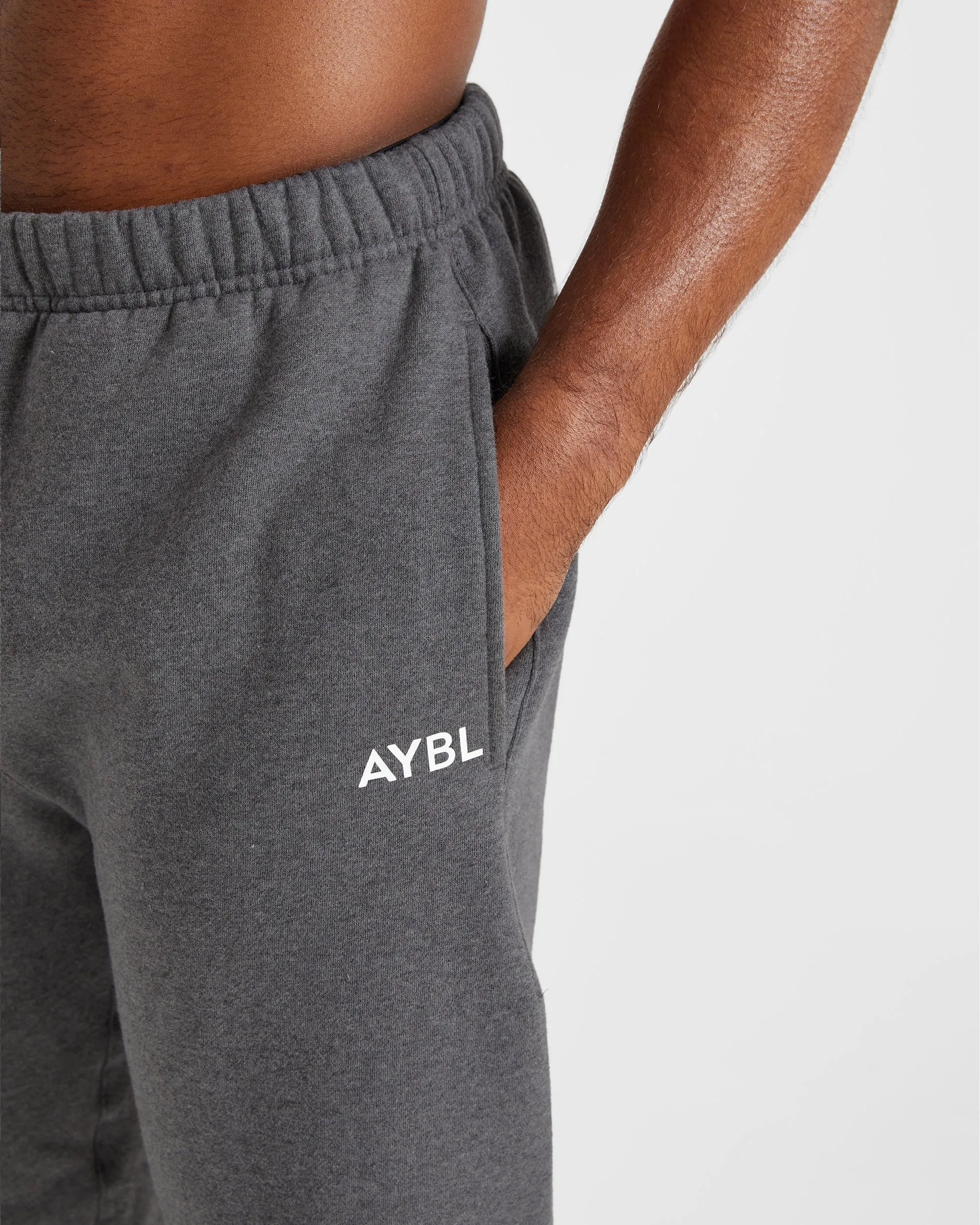 Essential Oversized Joggers - Charcoal Marl Multi Pocket System