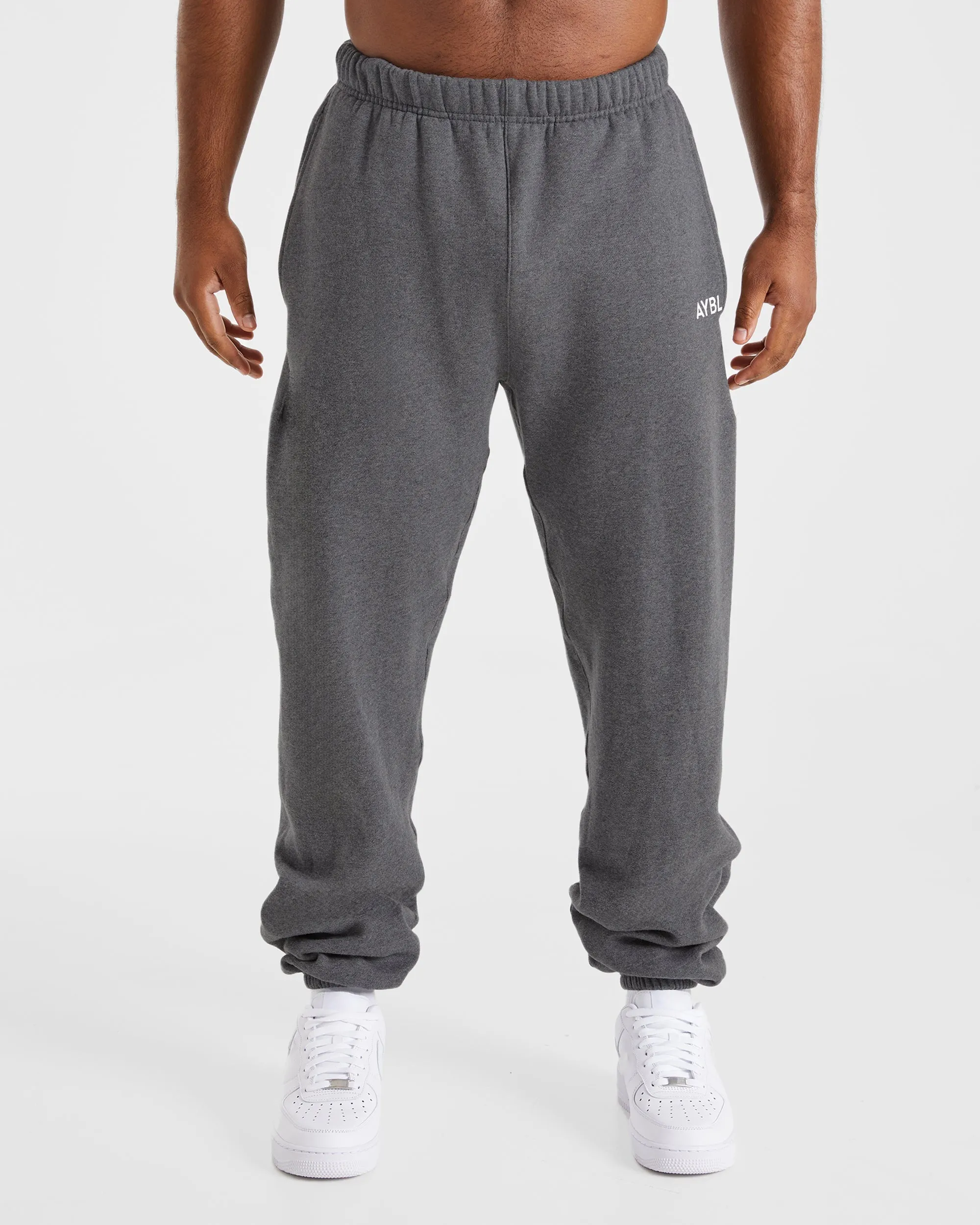 Multi Pocket System DurableConstruction Essential Oversized Joggers - Charcoal Marl