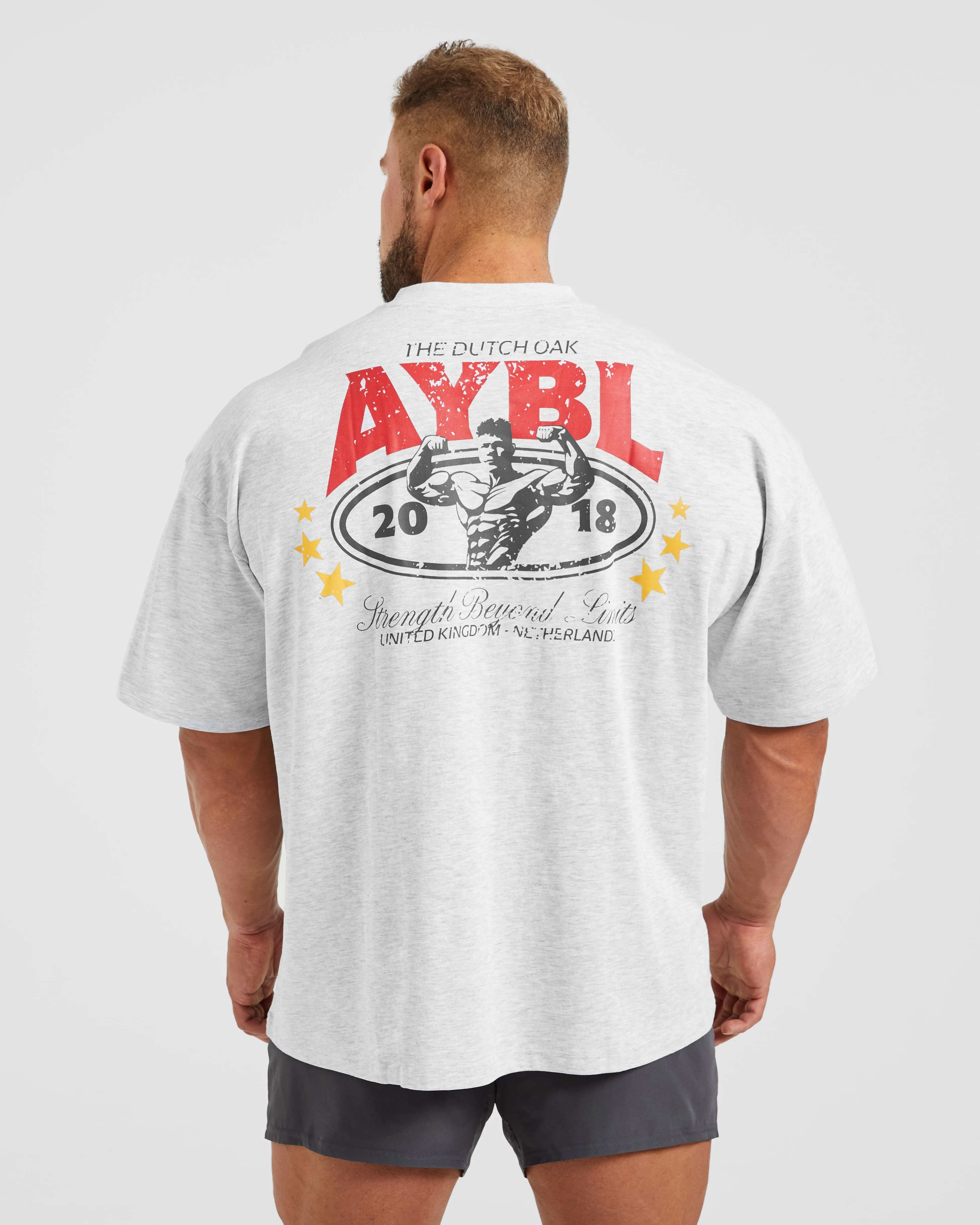 Wesley Vissers X Beyond Limits Oversized T Shirt - Grey Marl Travel Light