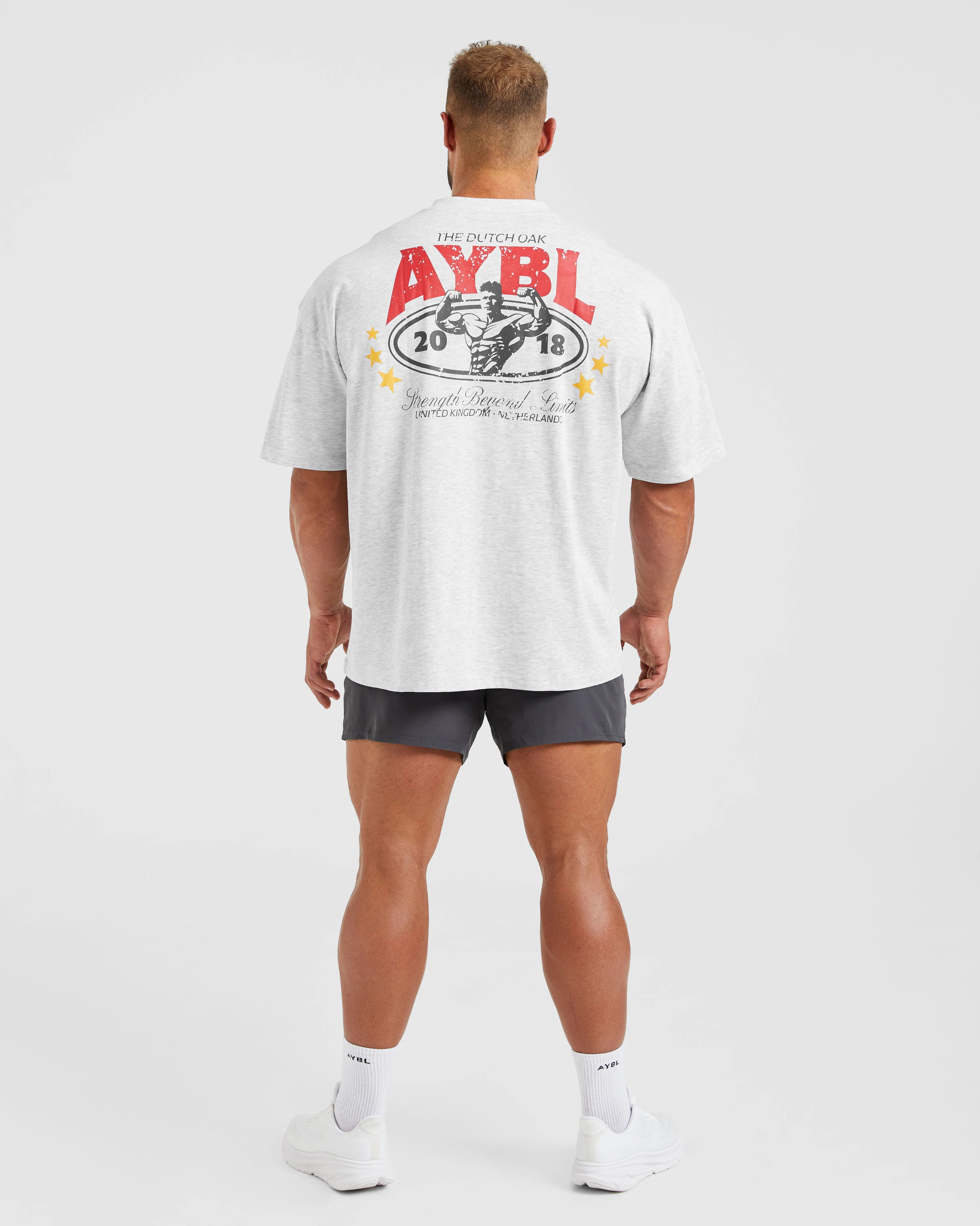 Wesley Vissers X Beyond Limits Oversized T Shirt - Grey Marl Breathable Yarn Composition