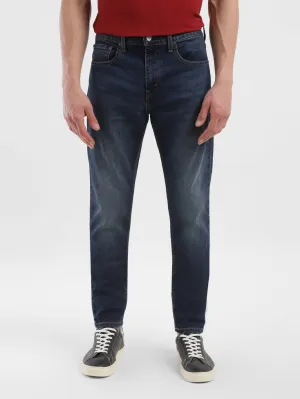 Adjustable Waist Men's 512 Navy Blue Slim Tapered Fit Mid Rise Jeans
