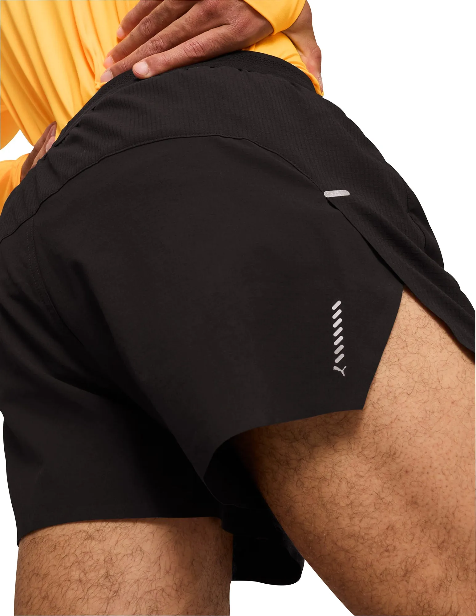 Puma Run Ultraweave Velocity 3 Inch Mens Running Shorts - Black Free Size Adjuster volleyball outfit
