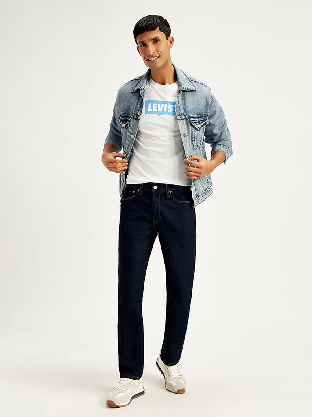 Men's 511 Blue Slim Fit Mid Rise Jeans Core Layer