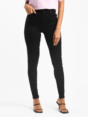 Flex Knit Waist Panel Simple Choice Women's Black Mile High Wide Leg Fit High Rise Jeans