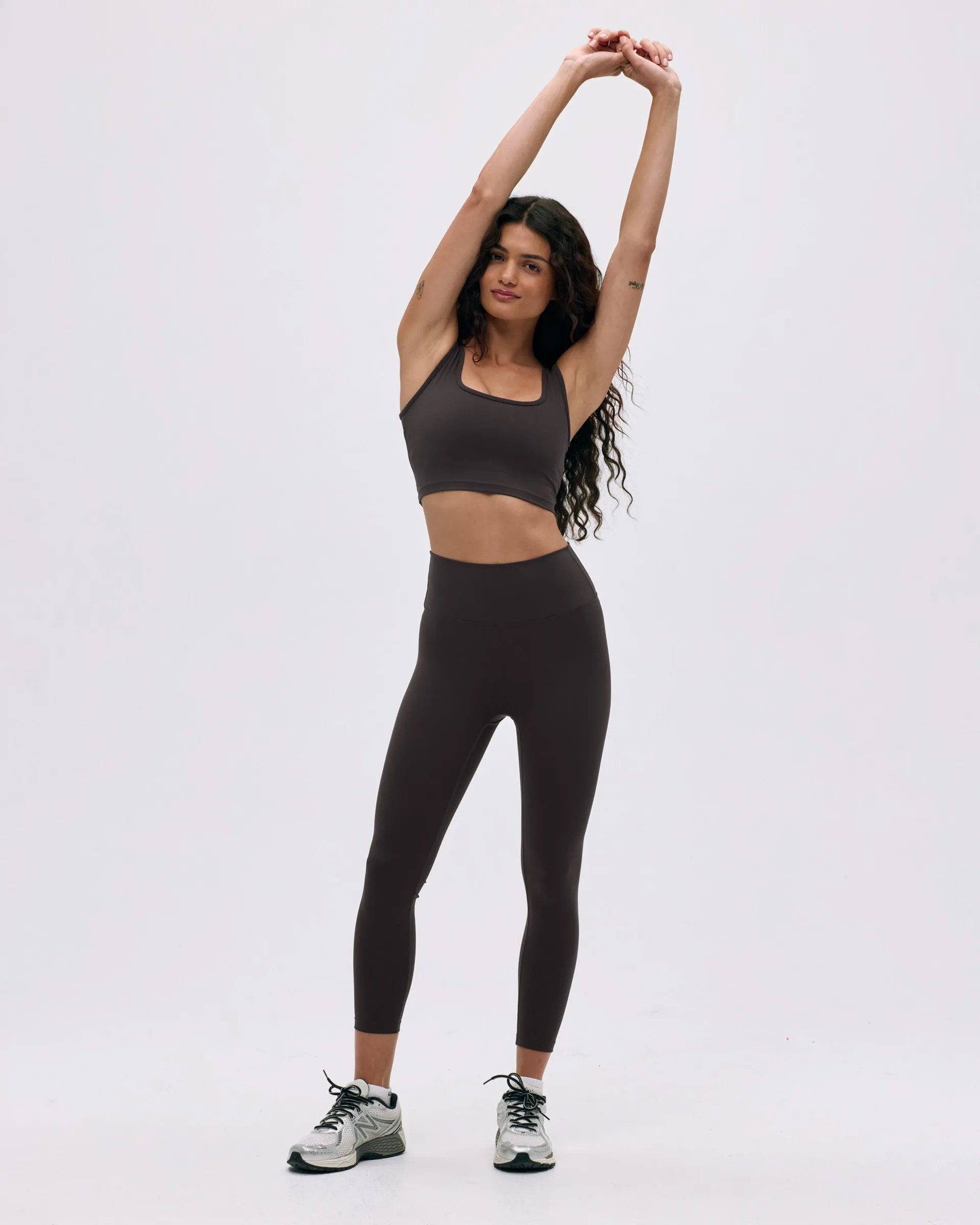 Ultimate Leggings - Coffee Bean Mesh Panel Pro Athlete Outdoor Lover Anti Odor