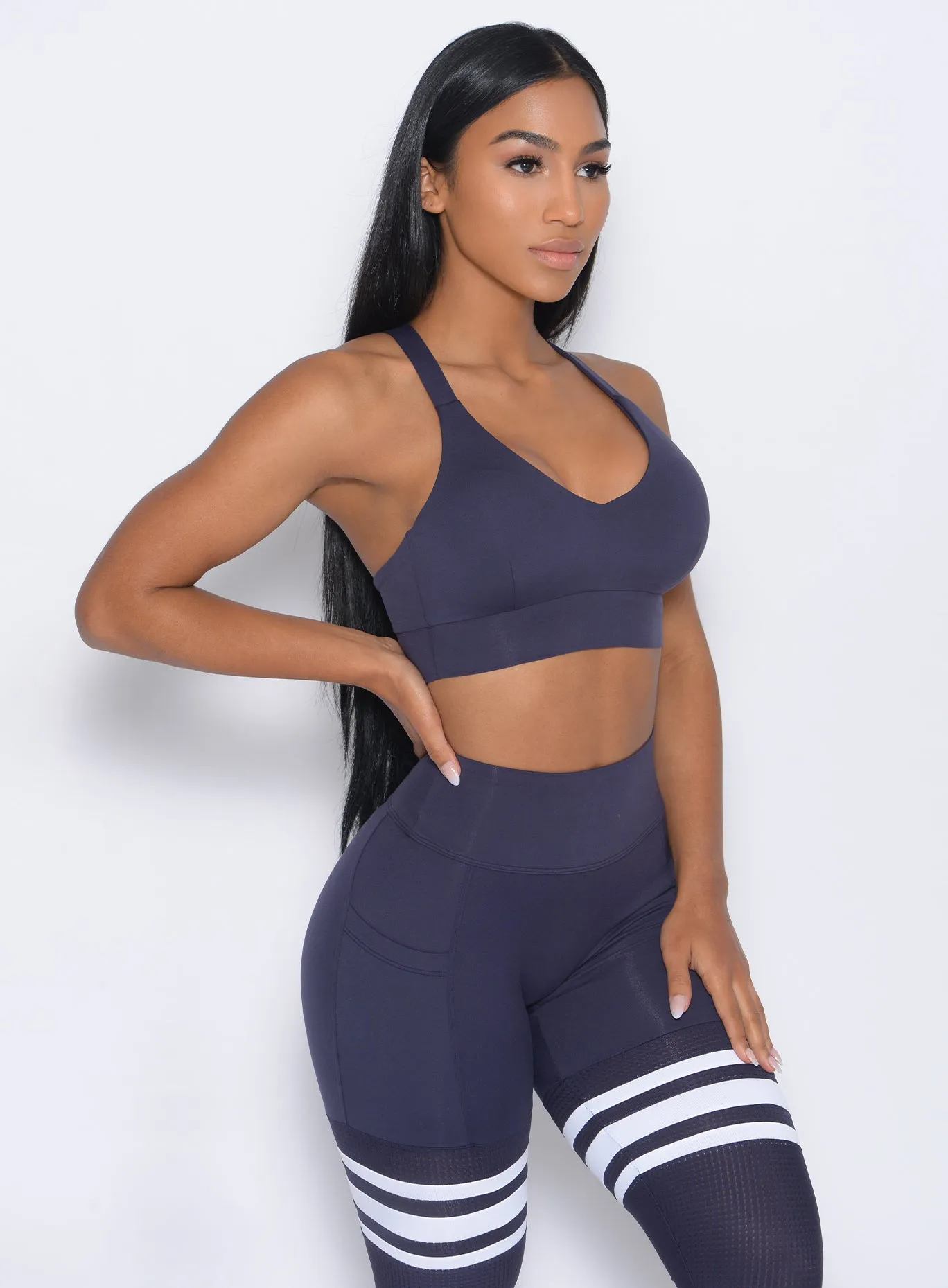 Synergy Sports Bra Tasseled edges seams