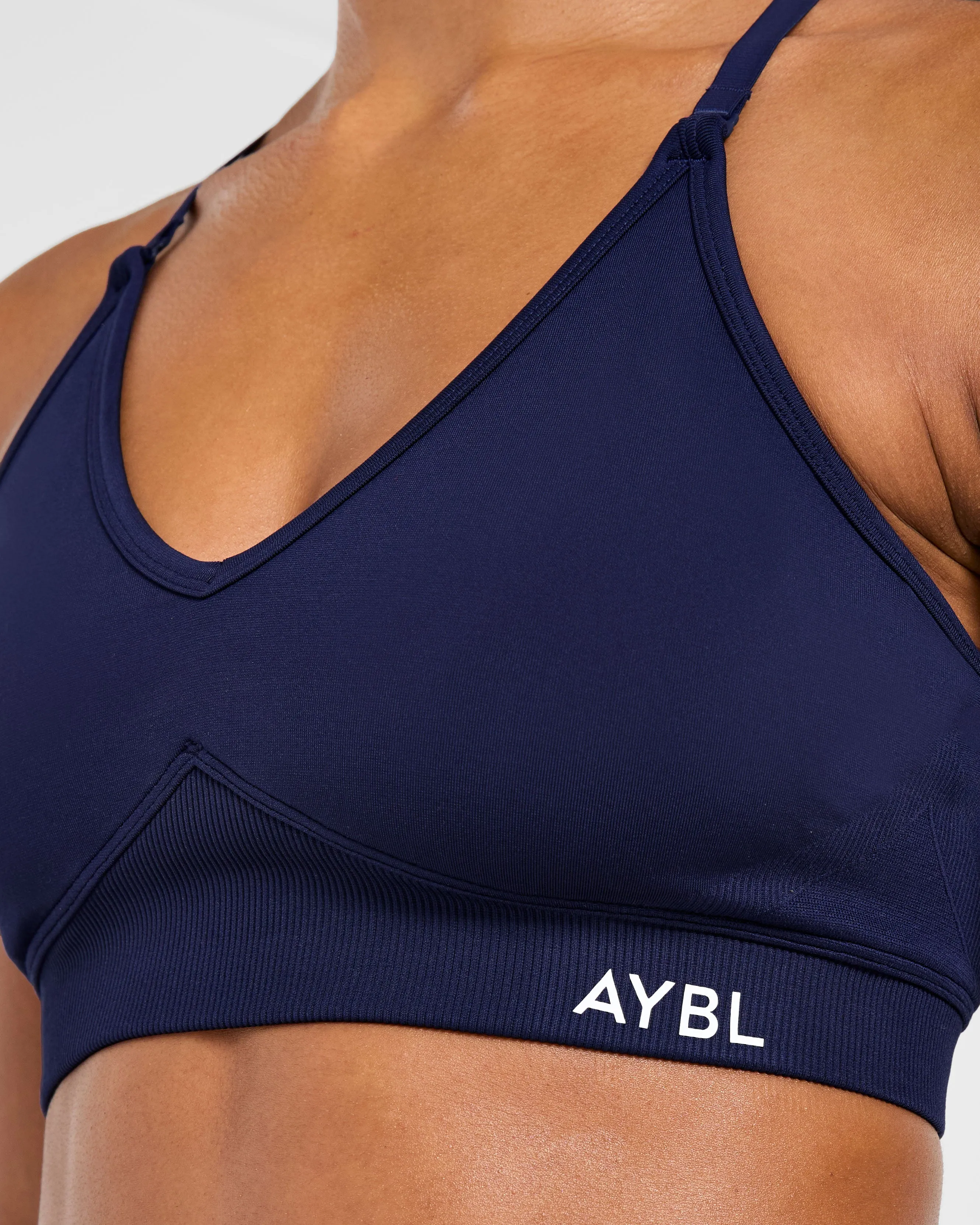 Adapt Seamless Sports Bra - Deep Navy synthetic materials dancers