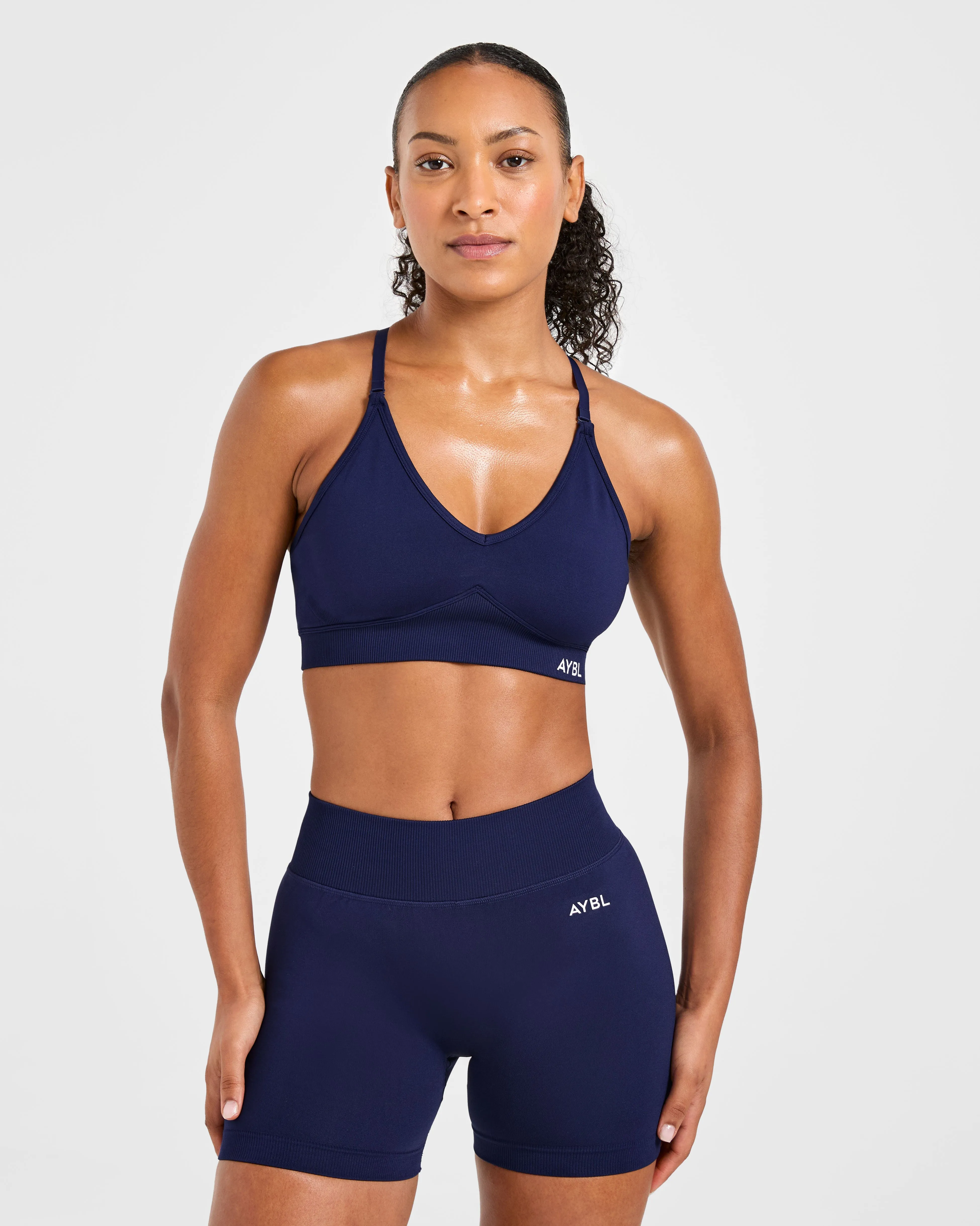 Supportive tall size Adapt Seamless Sports Bra - Deep Navy