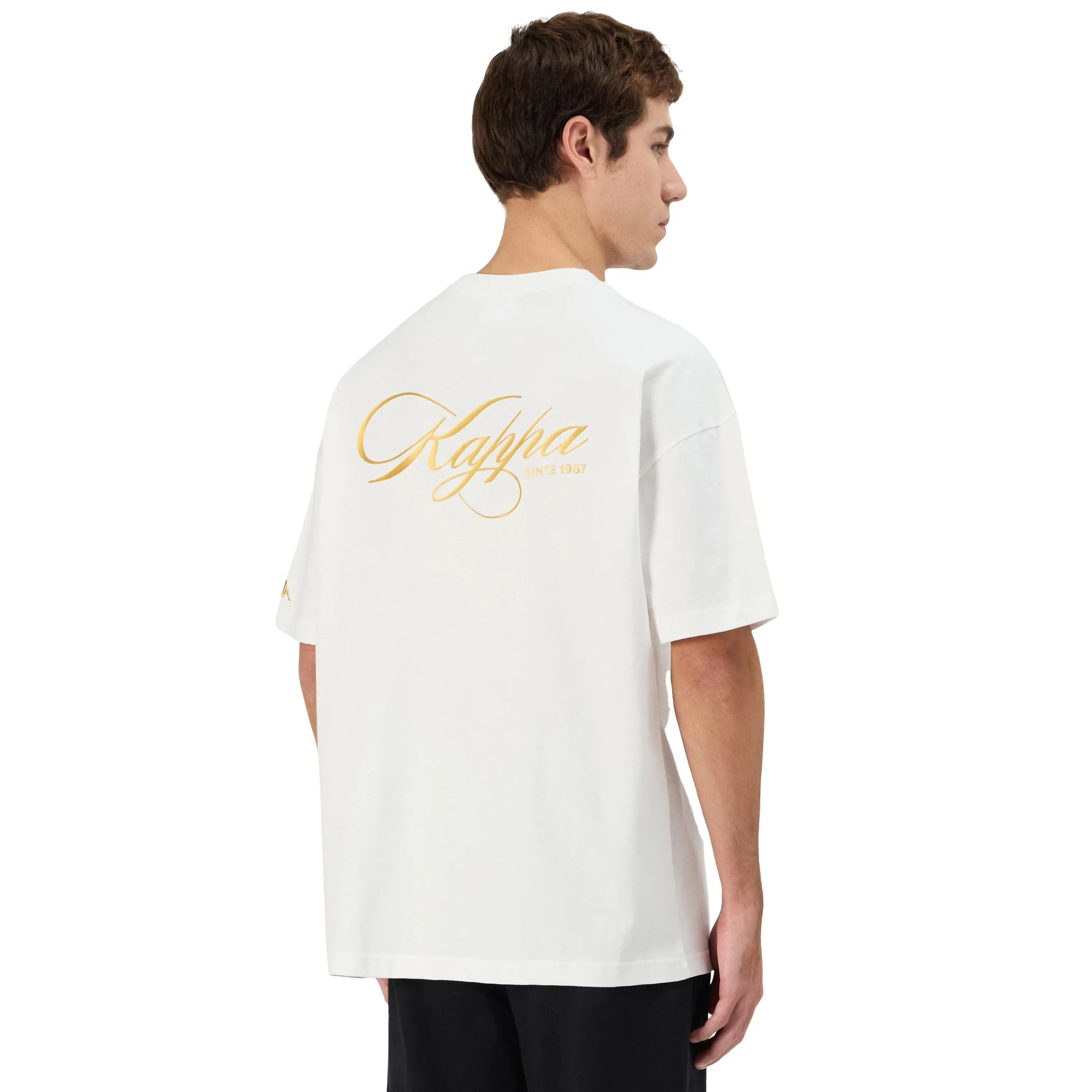 Moisture Management Technology Adjustable Hem Authentic Norda T-Shirt - White Yellow Gold Rich