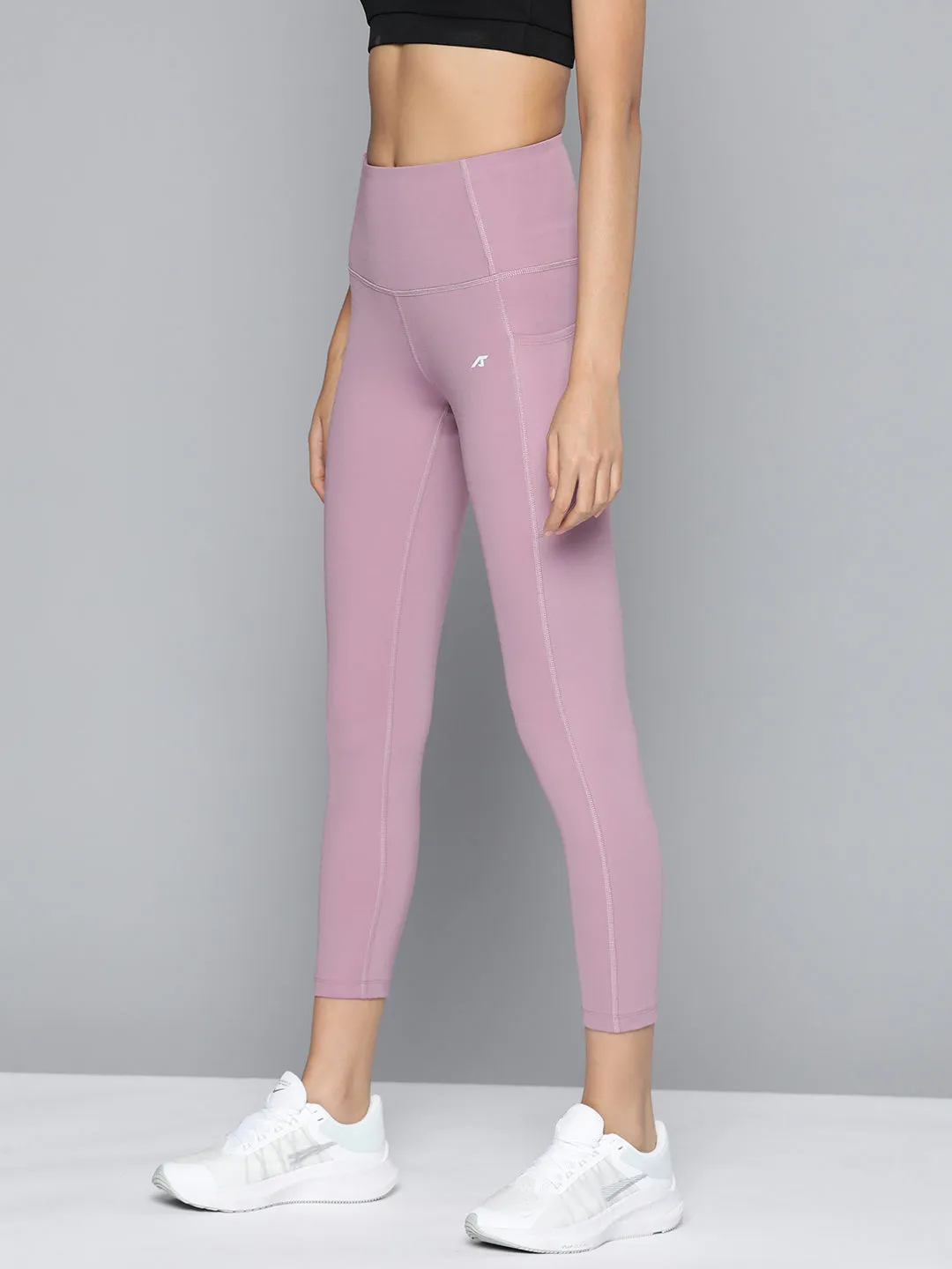 Stay Put Cuffs Alcis Women Solid Dry Fit Tights