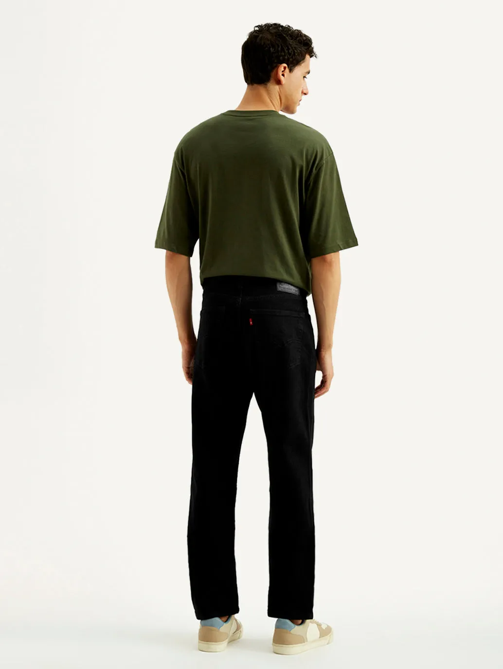 Men's 541 Black Athletic Tapered Fit Mid Rise Jeans Sharp Finish