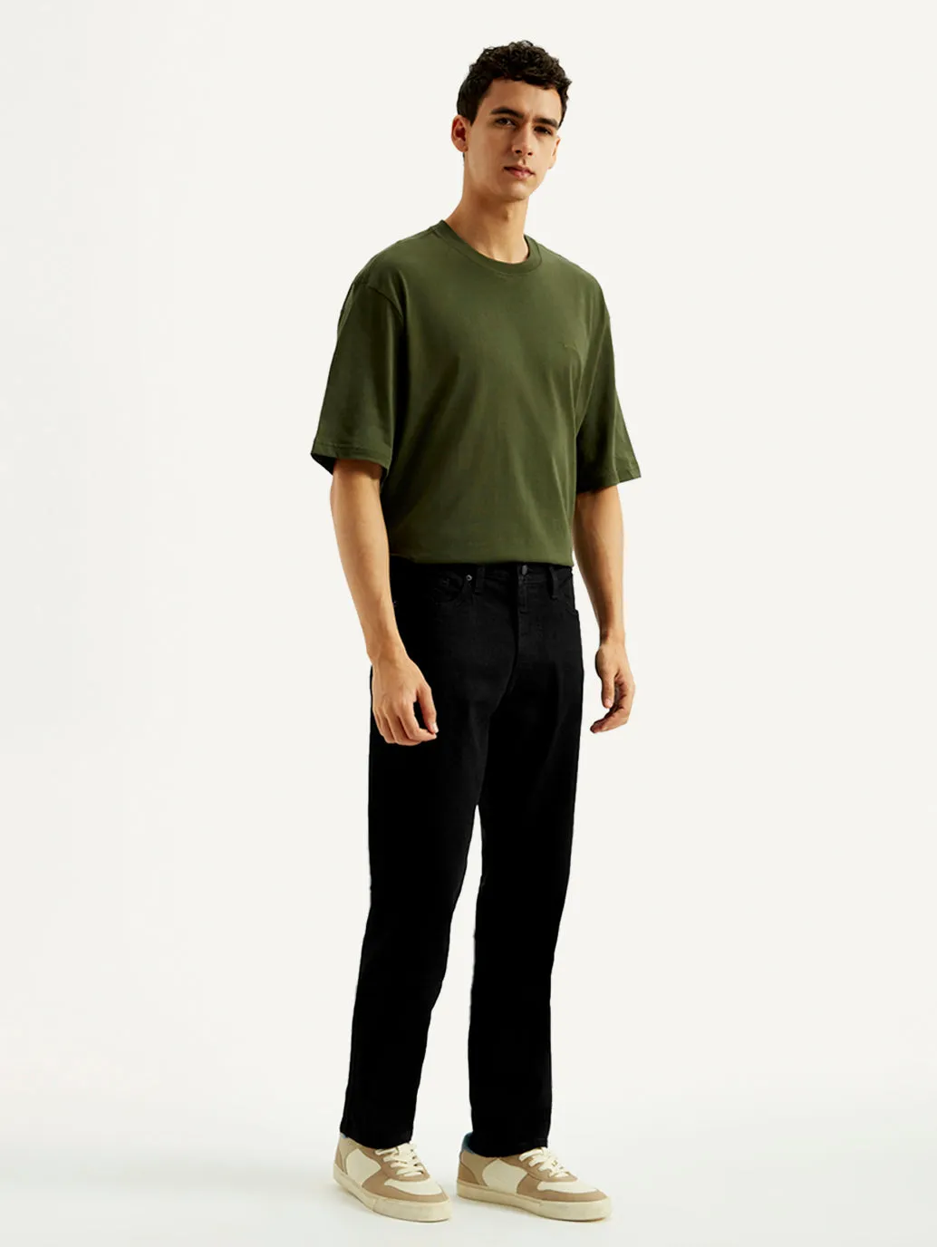 Youth Outfit Weekend Getaway Minimalist Breathable Men's 541 Black Athletic Tapered Fit Mid Rise Jeans