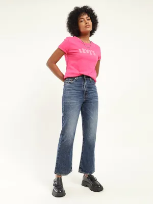 Soft Aesthetic Elegant Travel Outfit Minimalist Style Women's Blue Bootcut Fit High Rise Jeans