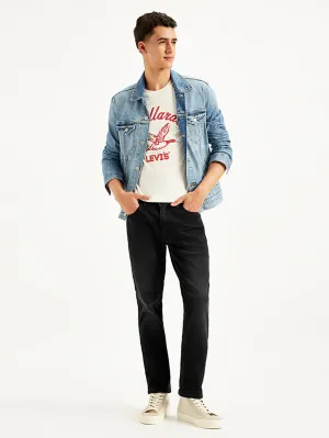 Men's 511 Black Slim Fit Mid Rise Jeans Casual Edge
