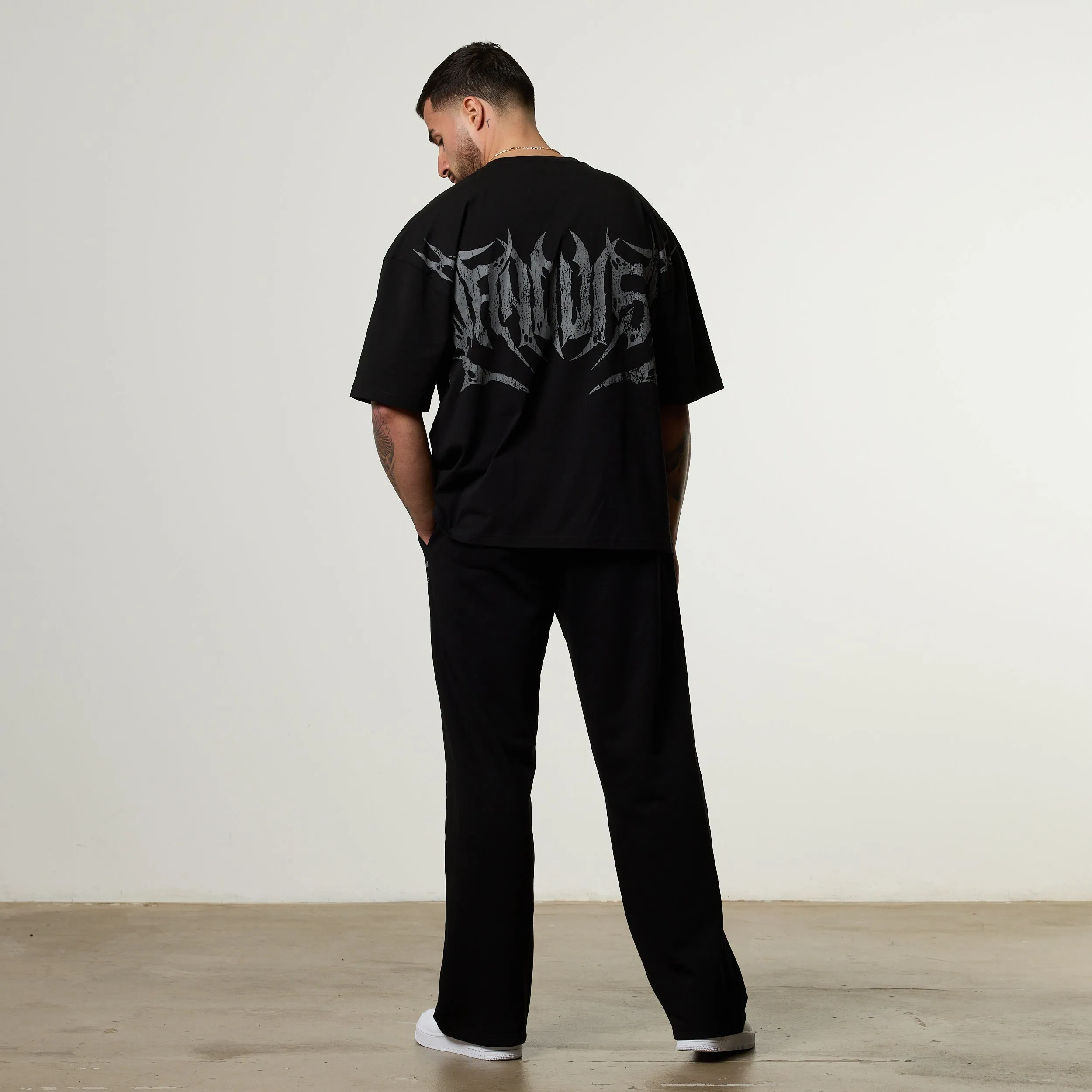 Vanquish Metal Black Boxy Oversized T Shirt Spring Freshness