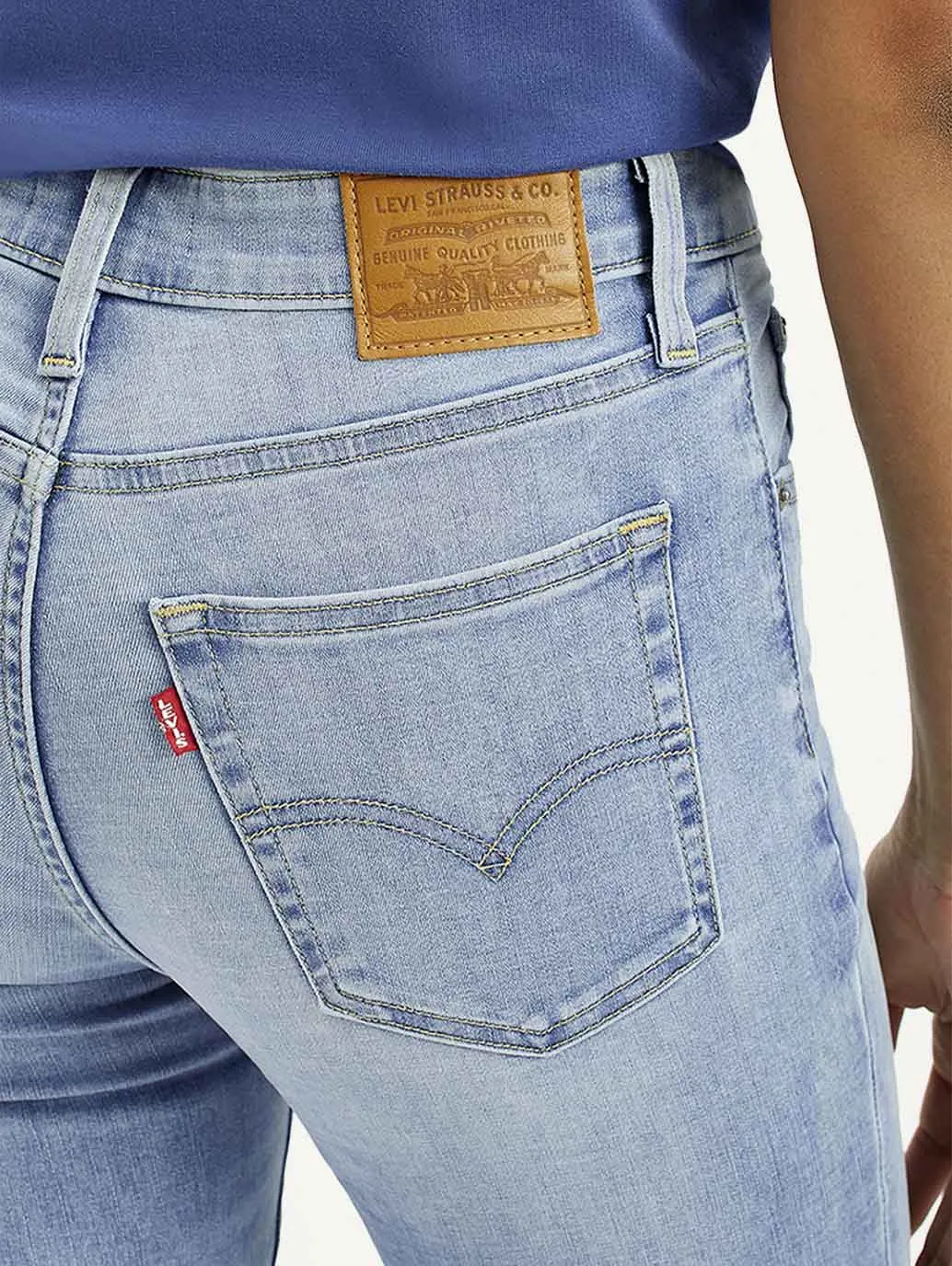 Trend Setter Vintage Lover Women's 721 Light-Blue Skinny Fit High Rise Jeans