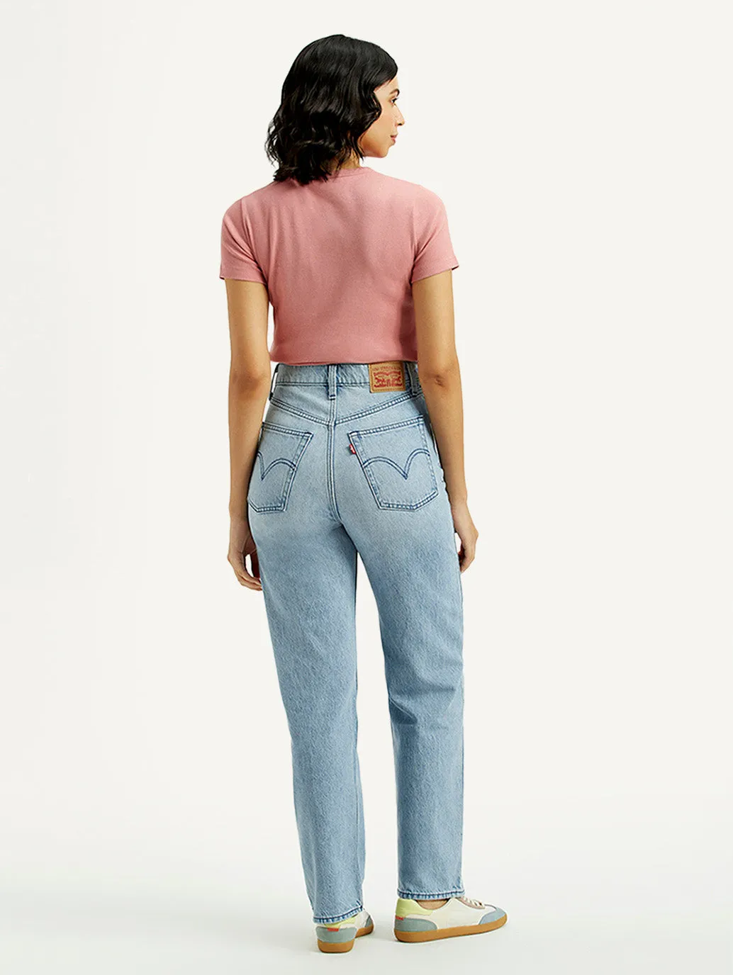 Low Maintenance Fabric Nature Lover Shopping Day Everyday Women's Light Indigo Ribcage Straight Fit High Rise Jeans