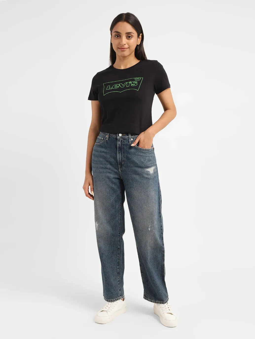 Professional Wear Urban Explorer Light Comfort Women's 94 Blue Baggy Fit High Rise Jeans