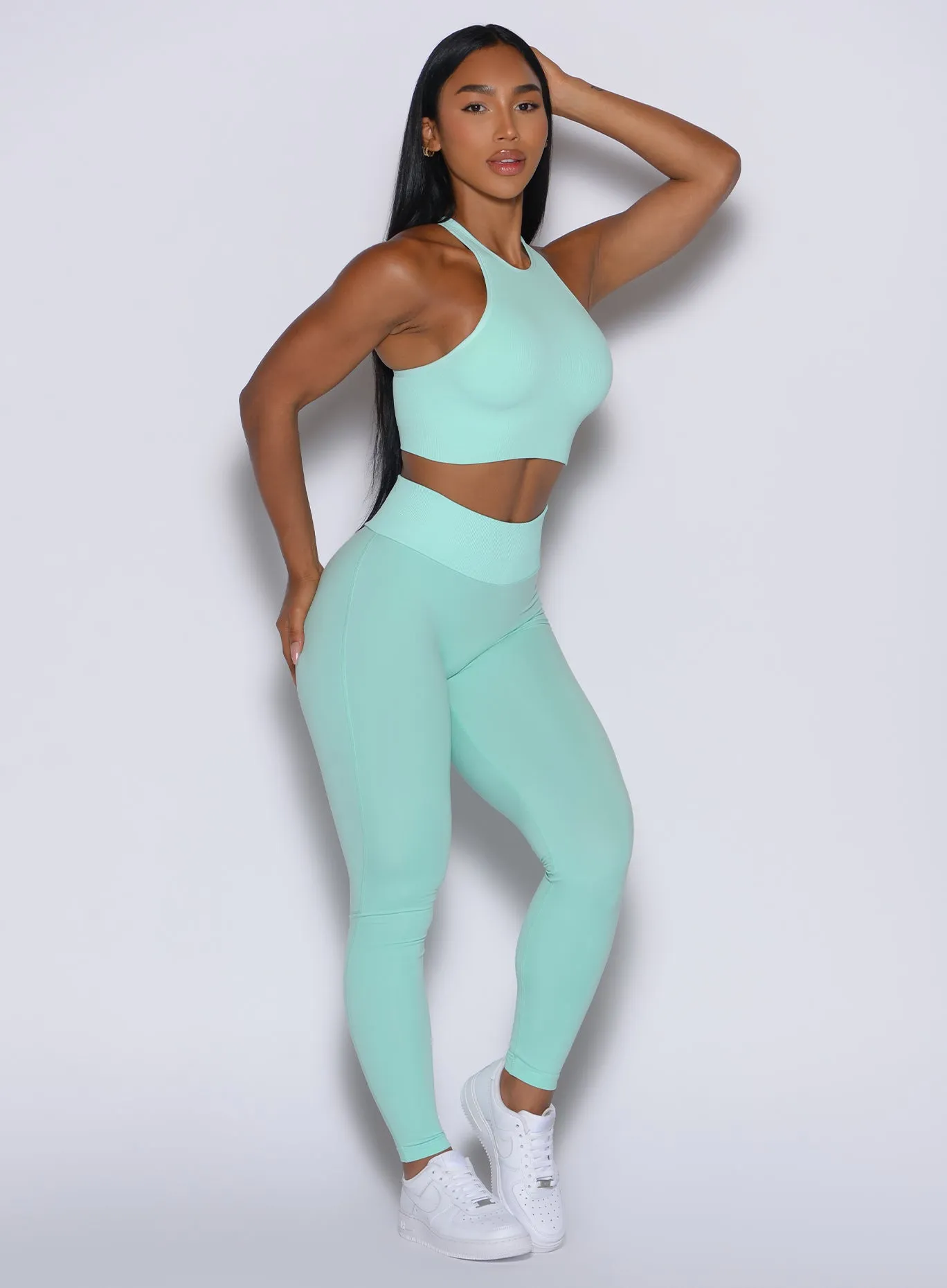 Pro Athlete Moisture Wicking Holiday Outfit Double Layer Figure Scrunch Leggings