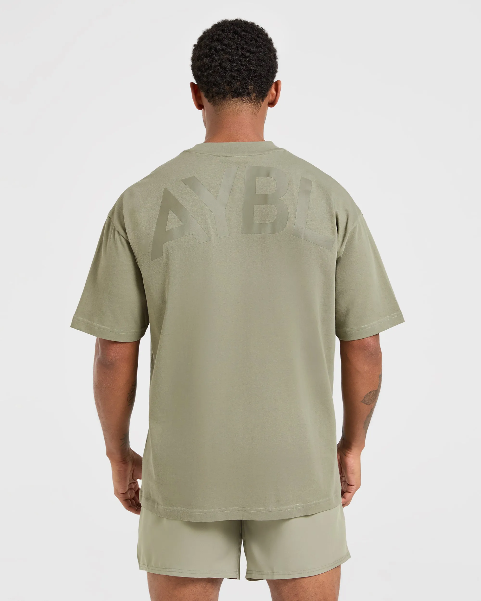 Customizable Essential Oversized T Shirt - Desert Olive