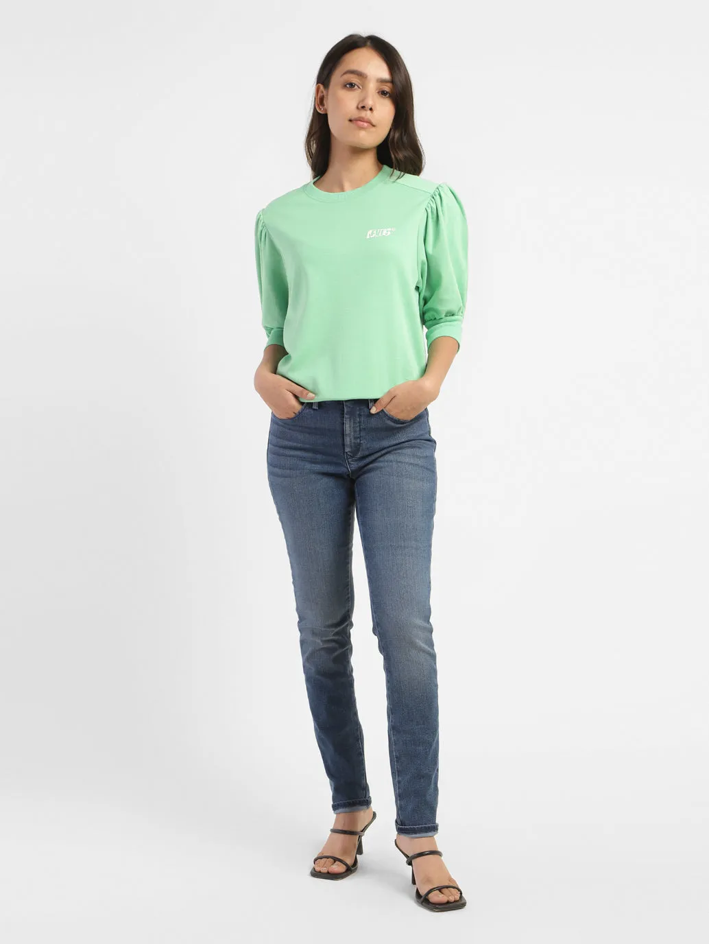 Women's 311 Blue Skinny Fit Mid Rise Jeans Stay Stylish