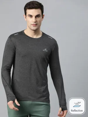 Quick Core Alcis Men Solid Dry Tech Slim Fit T-shirt