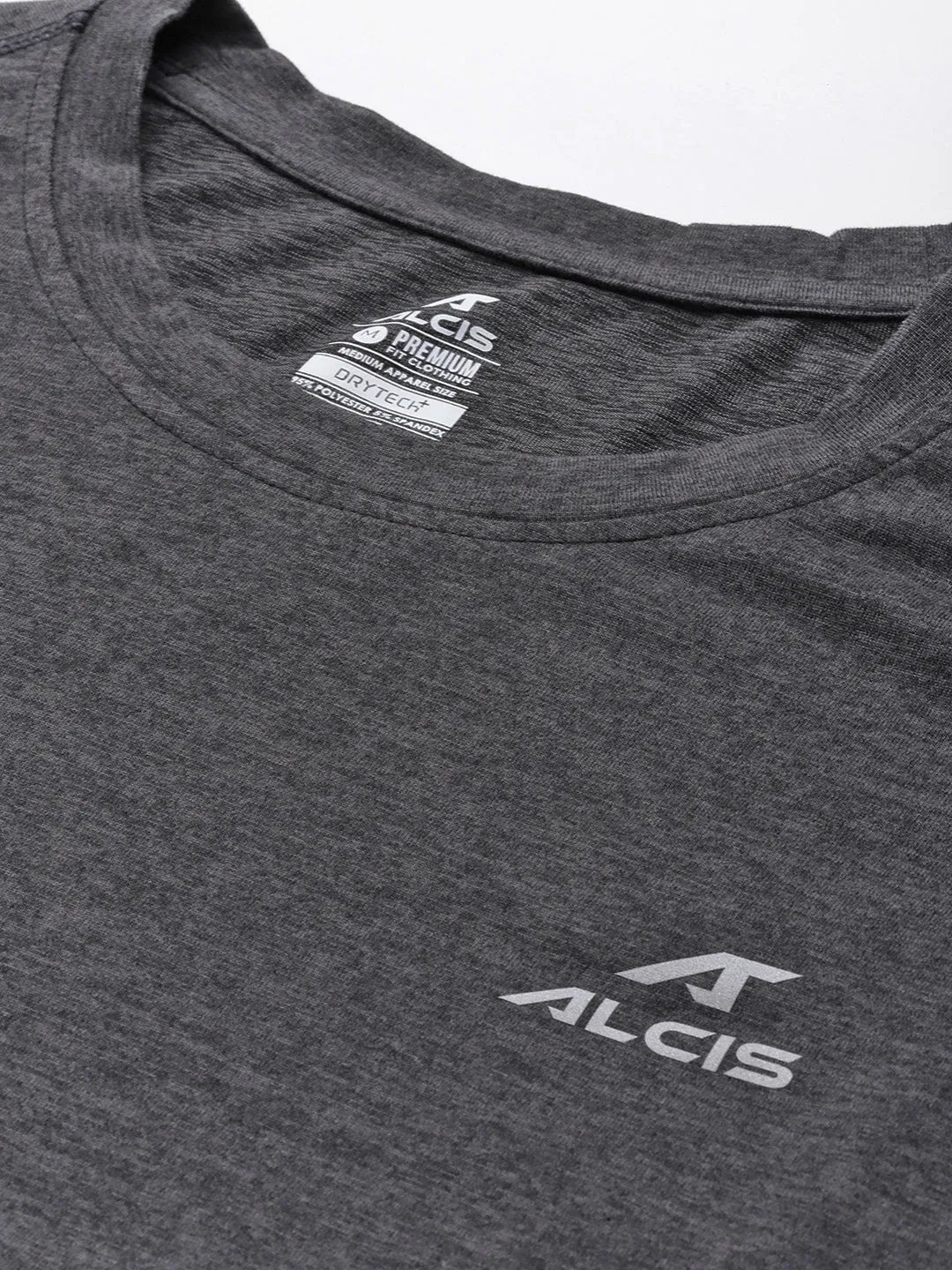 Alcis Men Solid Dry Tech Slim Fit T-shirt Soft Motion