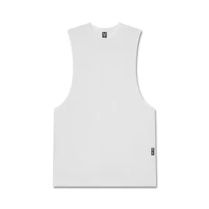 1061. Ice-Skin? Muscle Tank - White Exhibition - worthy Athletic Performance Fabric