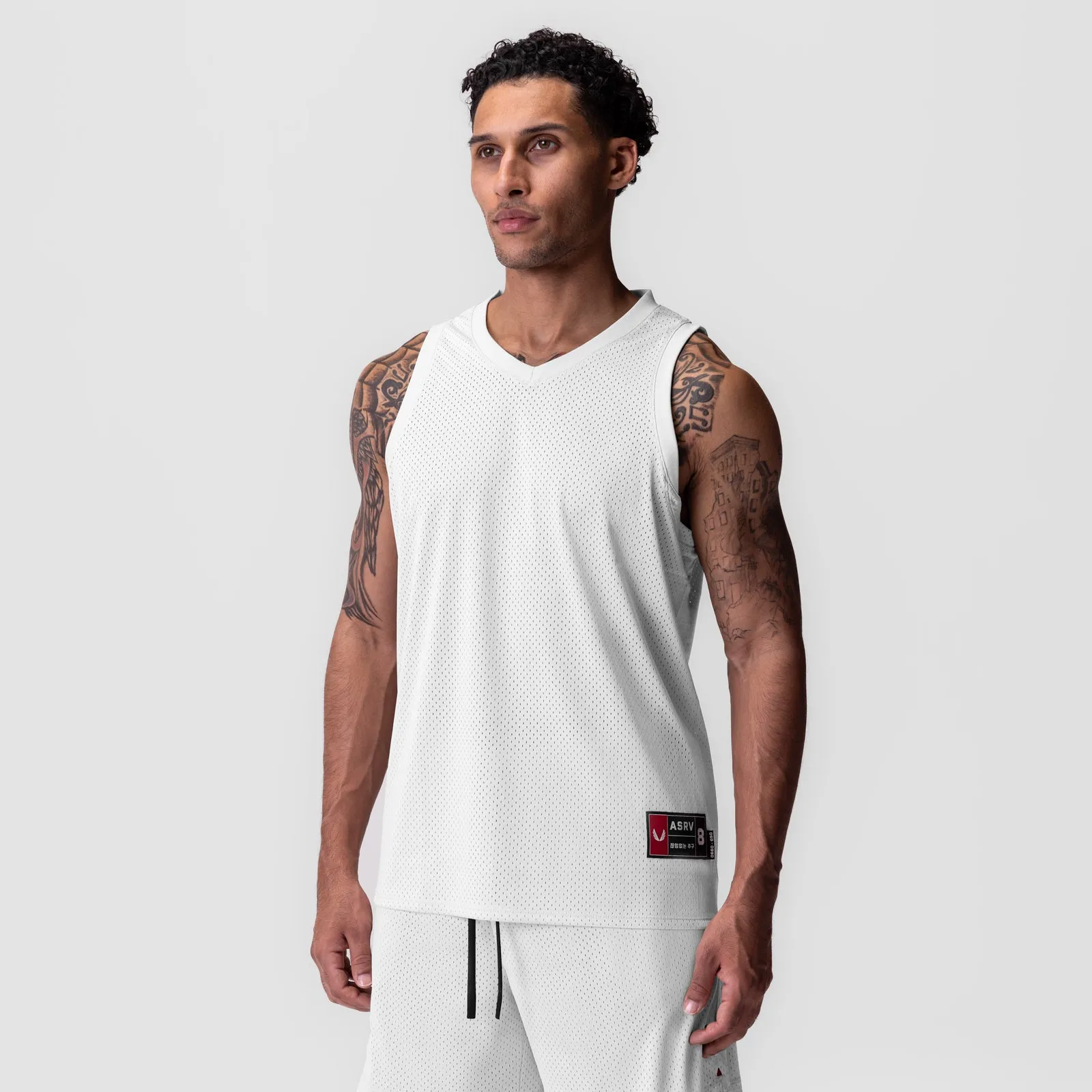 Cost - savings - achieved Heat resistant 0990. Ion-Mesh Basketball Jersey - White