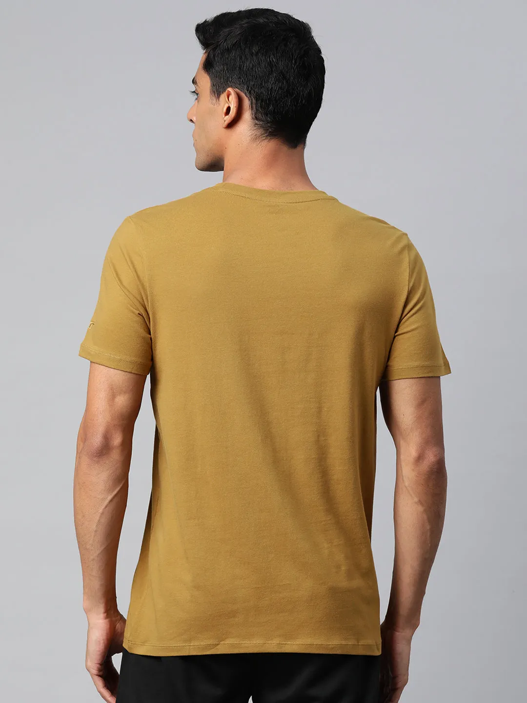 Alcis Men Solid Stretchex Slim Fit T-shirt Dance Flow BreathableFabric