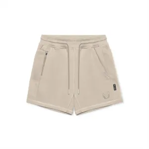 0867. Tech-Terry? Sidelock Sweat Short - Sand Smoke semi - formal event