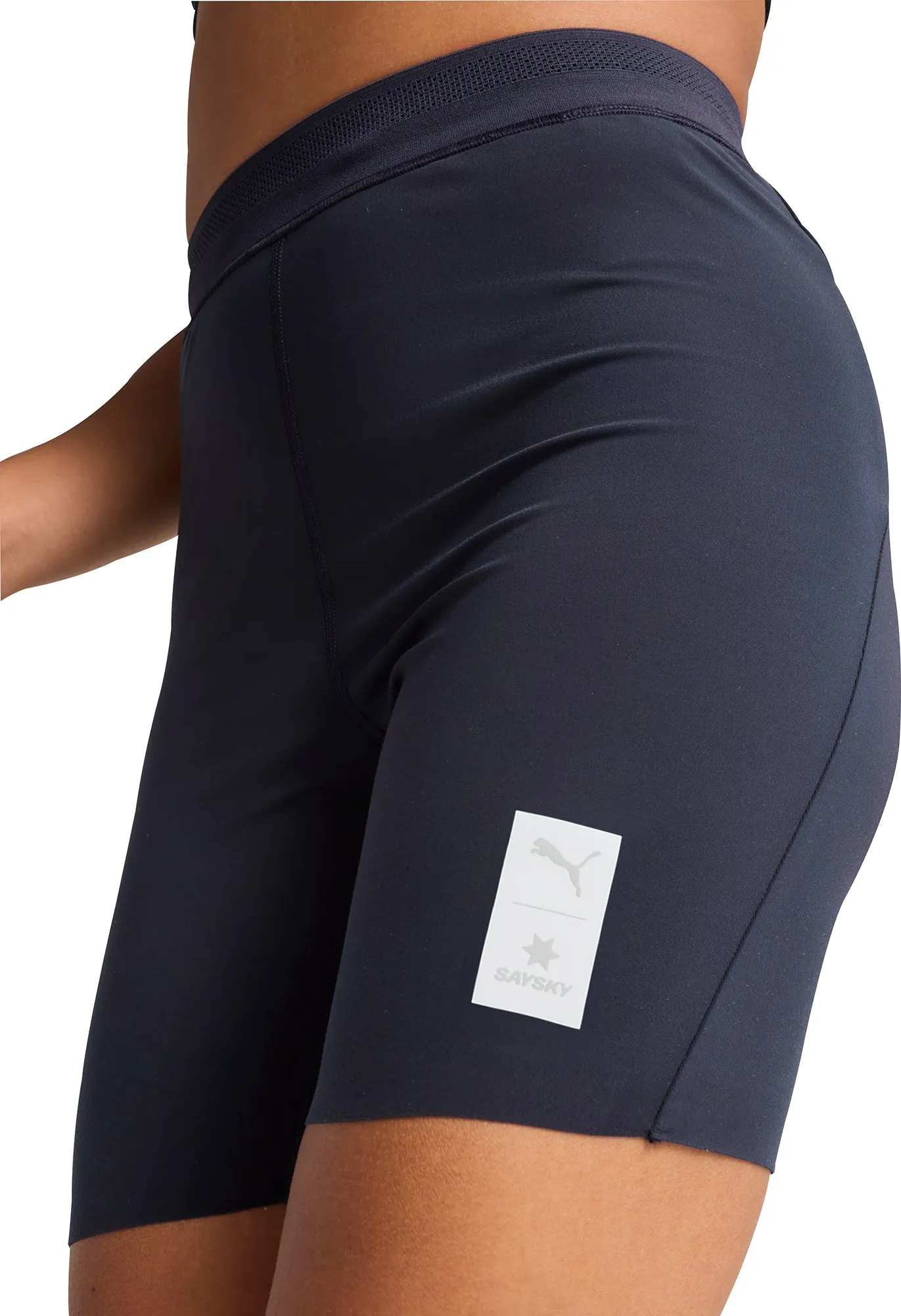Puma X SAYSKY 7 Inch Womens Short Running Tights - Blue Multi Pocket Functionality