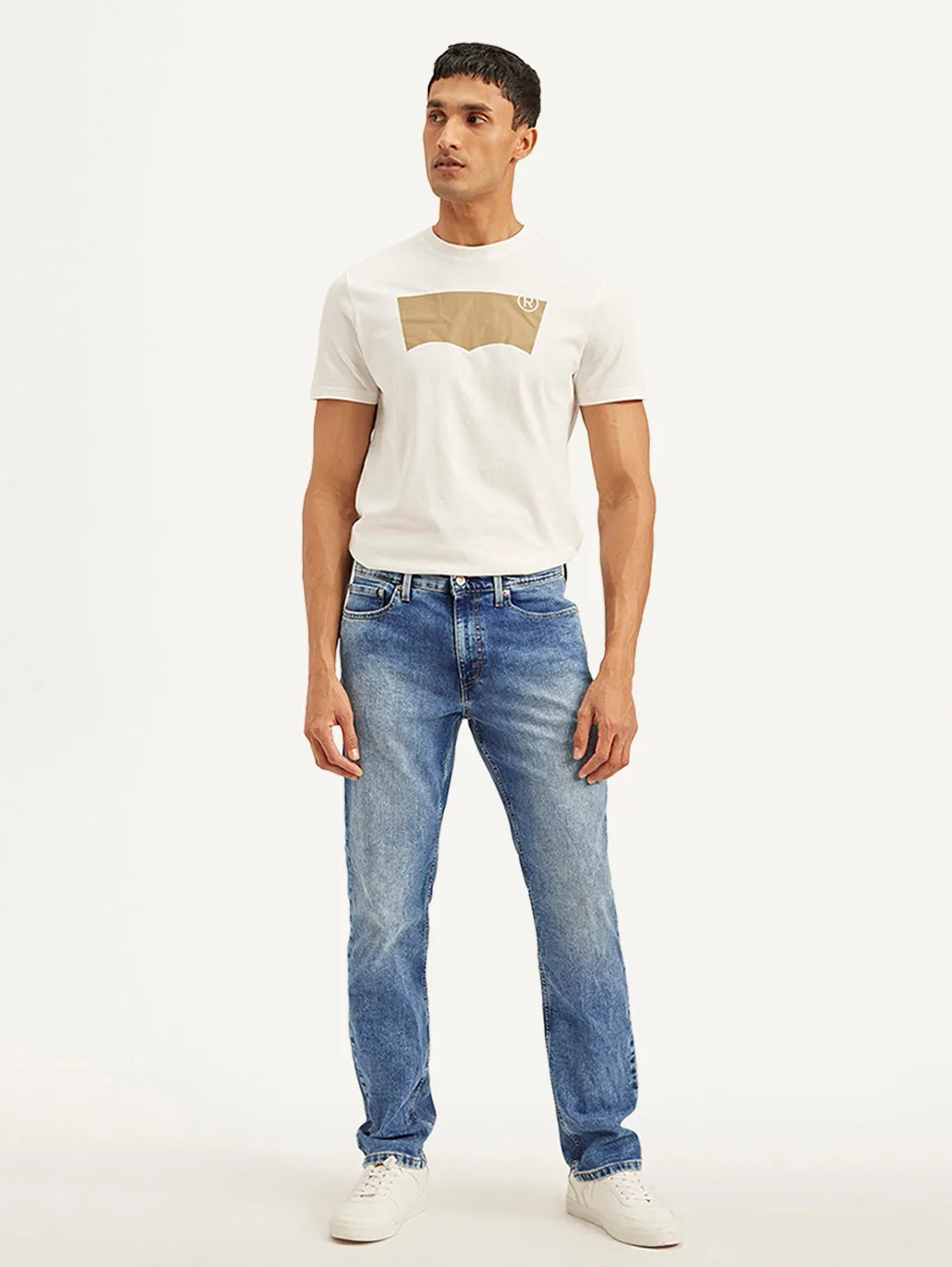Men's 541 Blue Athletic Tapered Fit Mid Rise Jeans Stylish Casual Parent Style Trend Setter