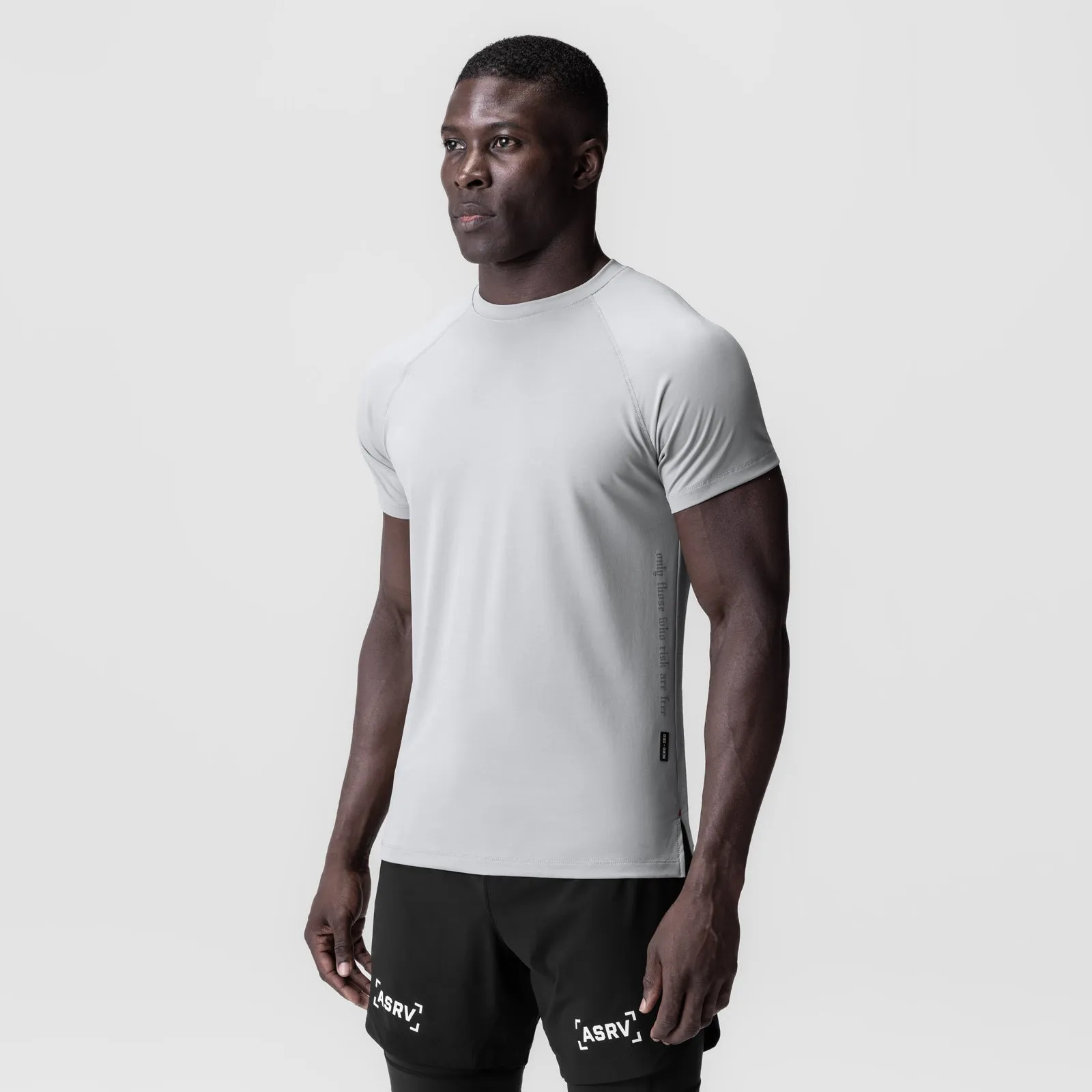 Reinforced Shoulder Seams Outdoor Ready 0839. 3D-Lite? 2.0 Lycra? Fitted Tee - Slate Grey "OTWR"