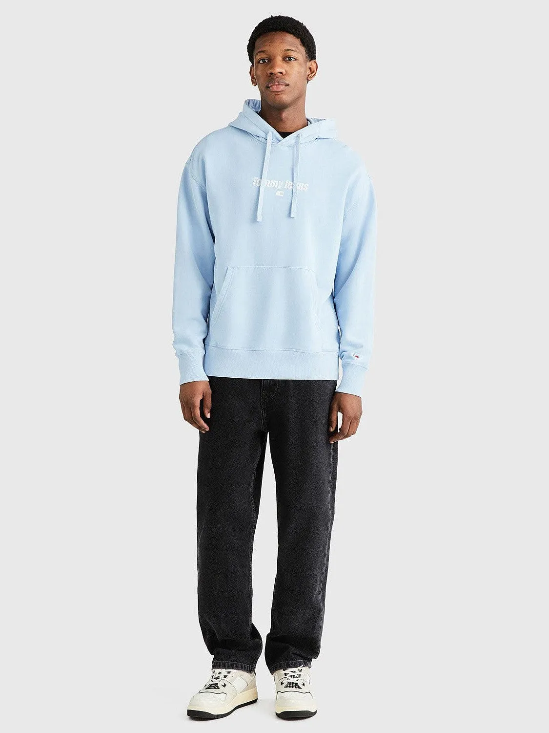 Moisture Wicking Finish Relaxed Washed Linear Sweatshirt